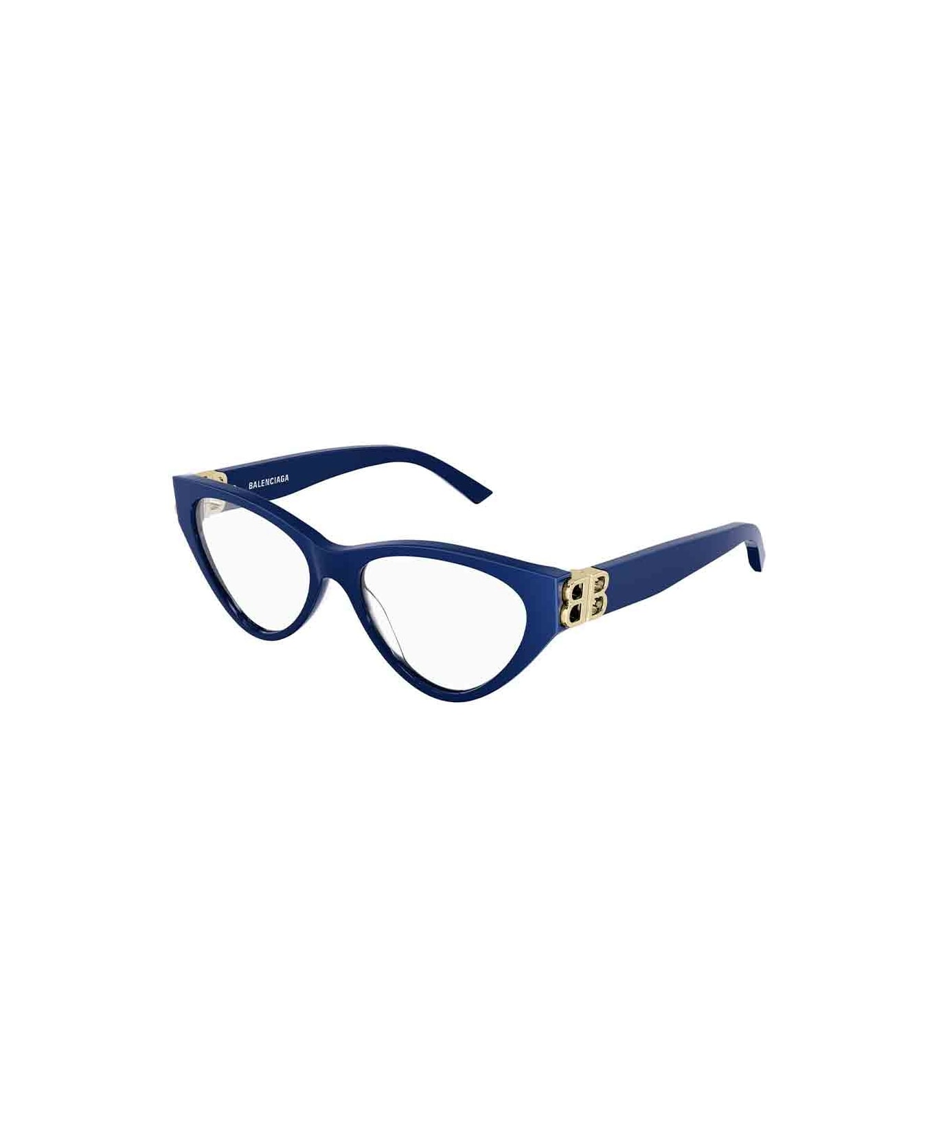 Balenciaga Eyewear Bb0172o Glasses - 004 BLUE BLUE TRANSPARENT