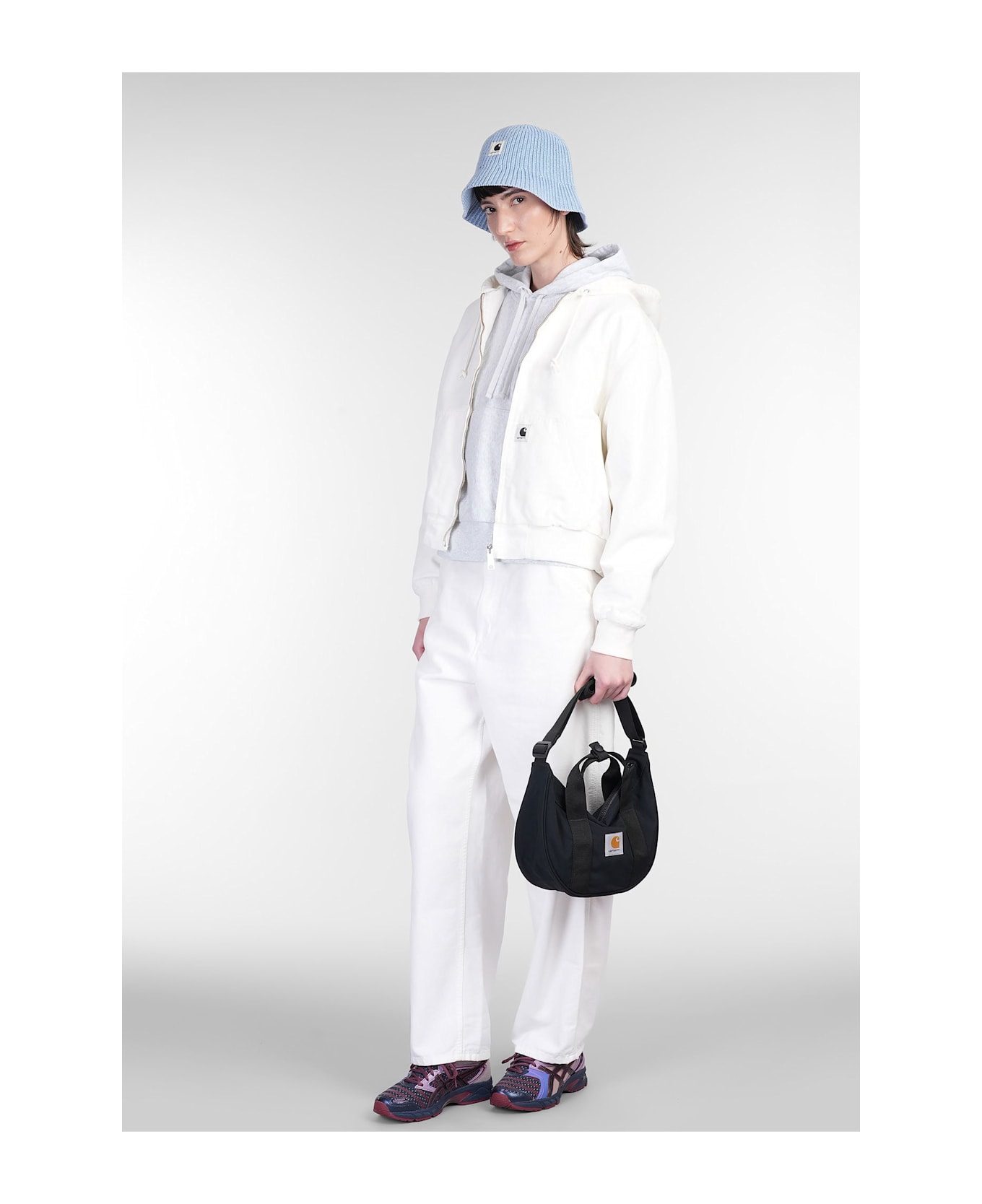 Carhartt Brandon Single Knee Pants In White Cotton - white