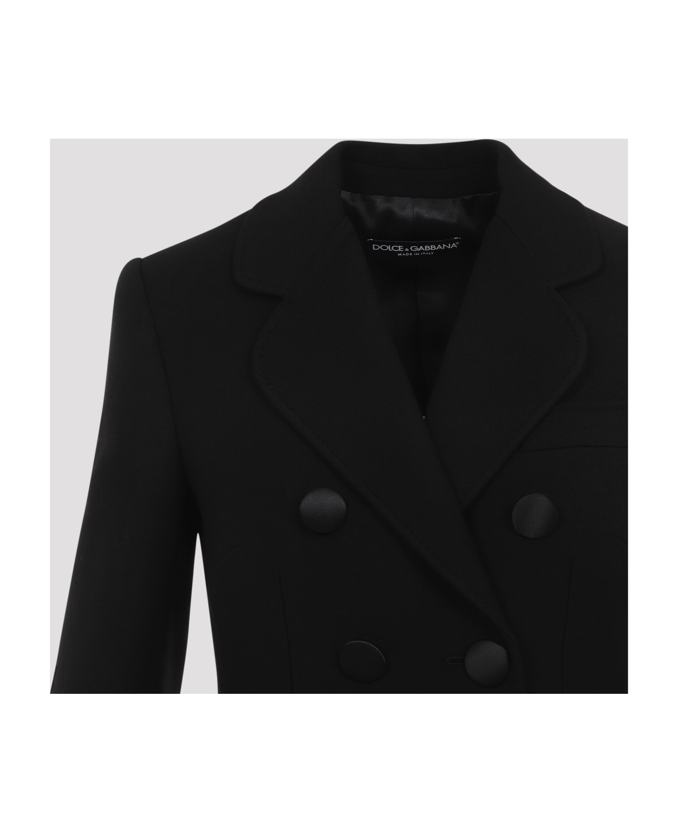 Dolce 
Gabbana Virgin Wool Coat - Nero