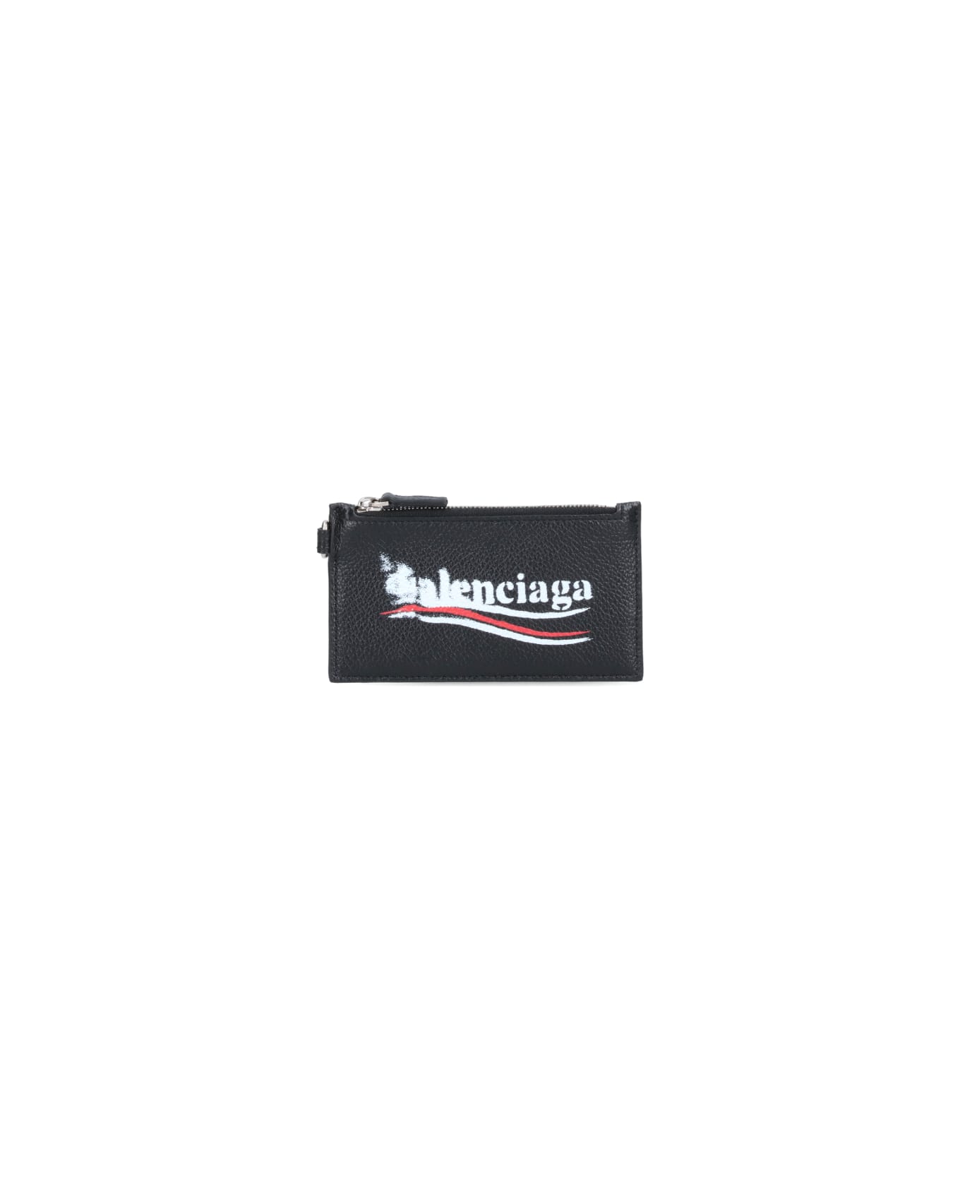 Balenciaga 'cash' Keyring Card Holder - Black