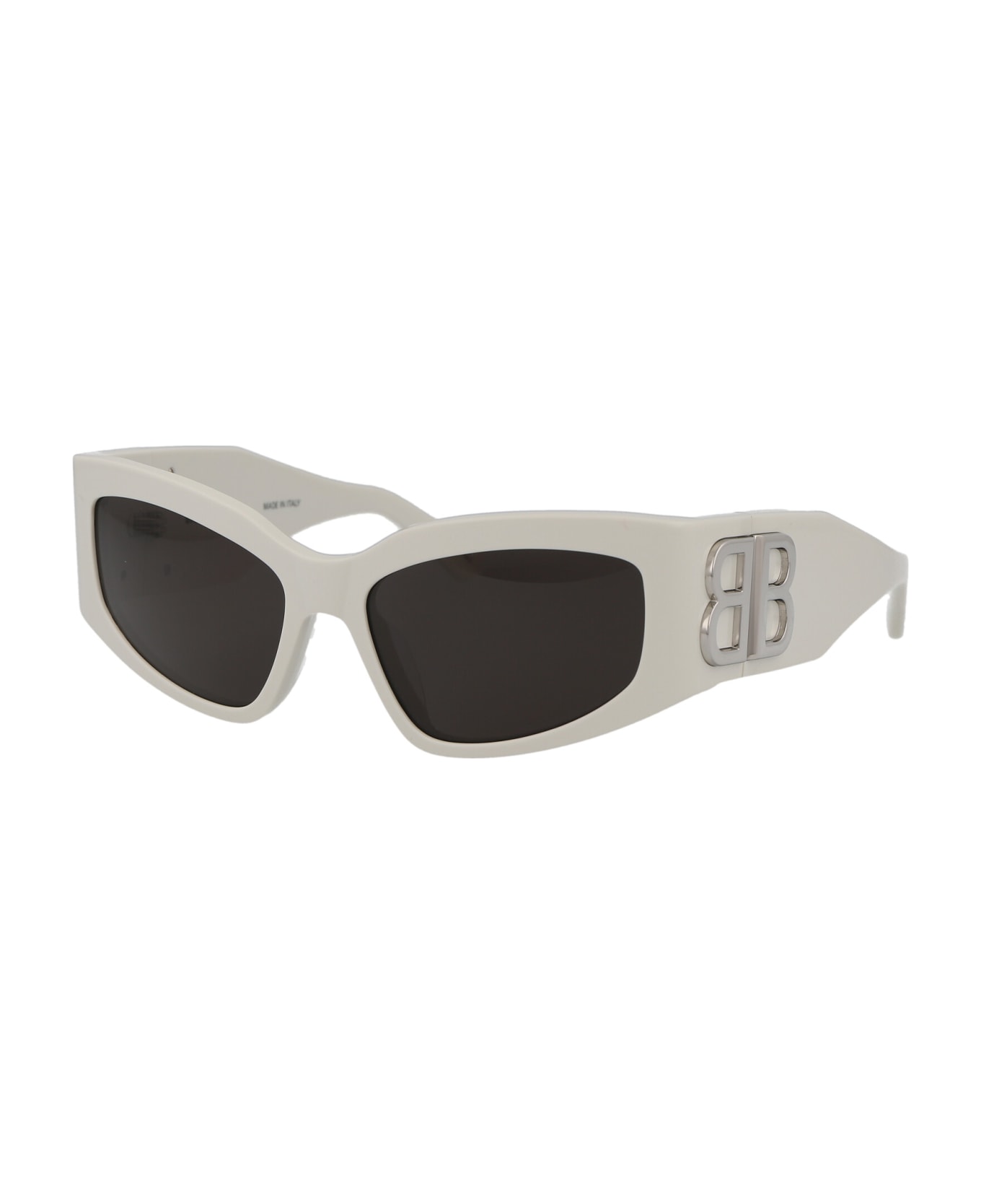 Balenciaga Eyewear Bb0321s Sunglasses - 005 WHITE WHITE GREY