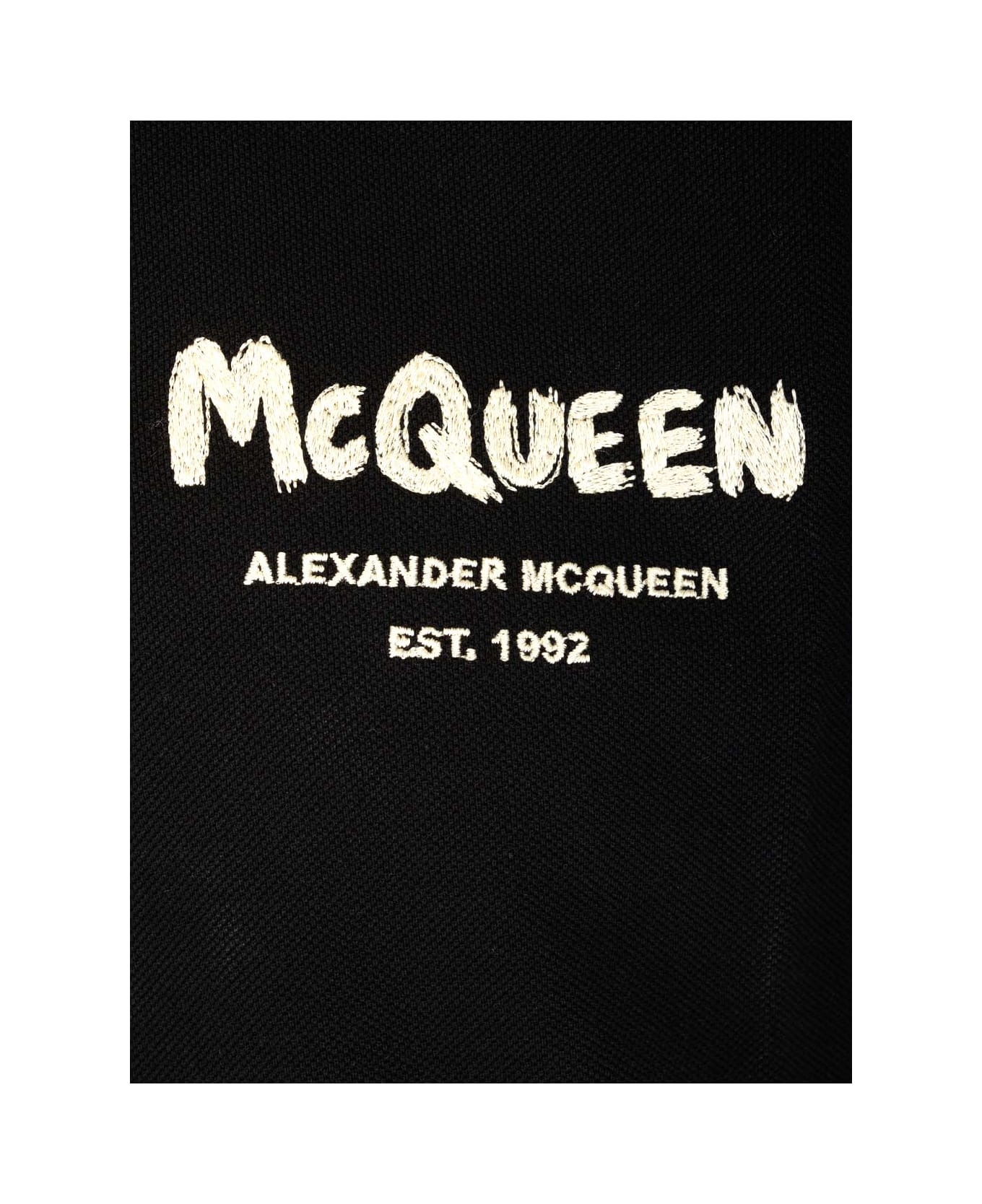 Alexander McQueen Polo - black ポロシャツ