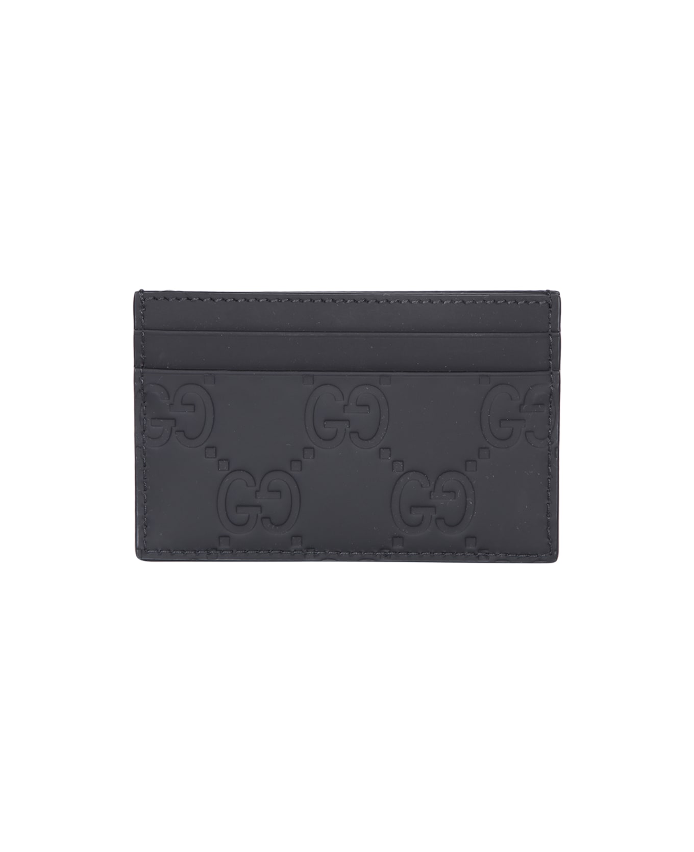 Gucci Black Leather Card Holder - Black