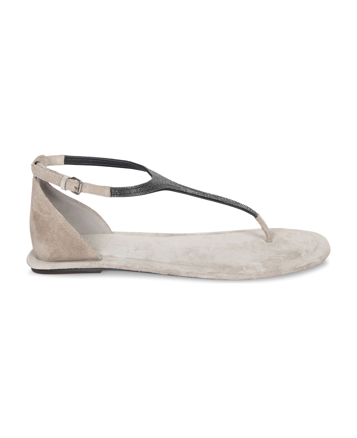 Brunello Cucinelli Sandals With Decoration - Beige サンダル