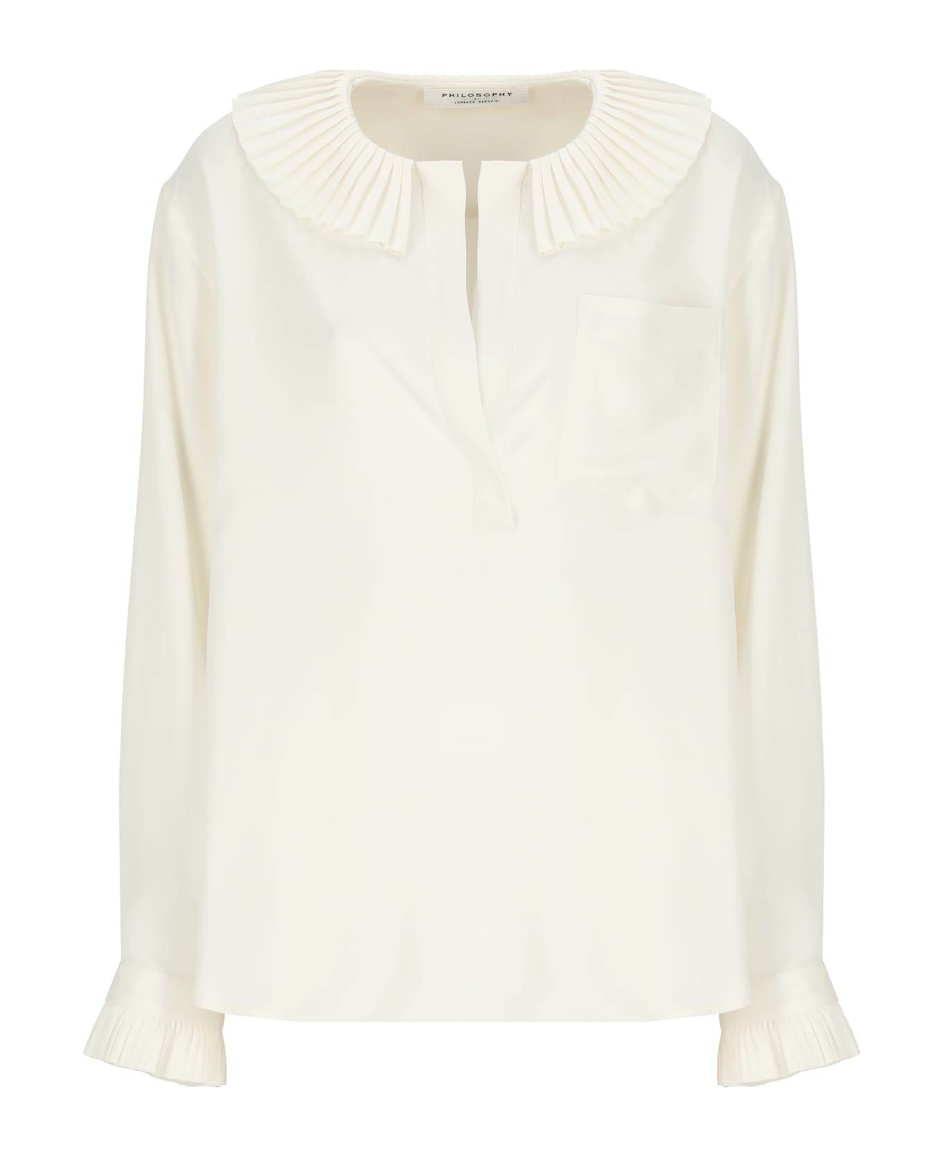 Philosophy di Lorenzo Serafini Shirt With Chest Pockets - Ivory
