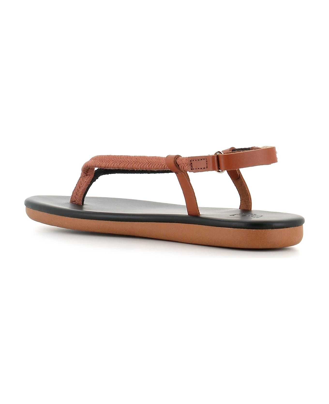 Ancient Greek Sandals Sandal Zoi - Nero/cuoio