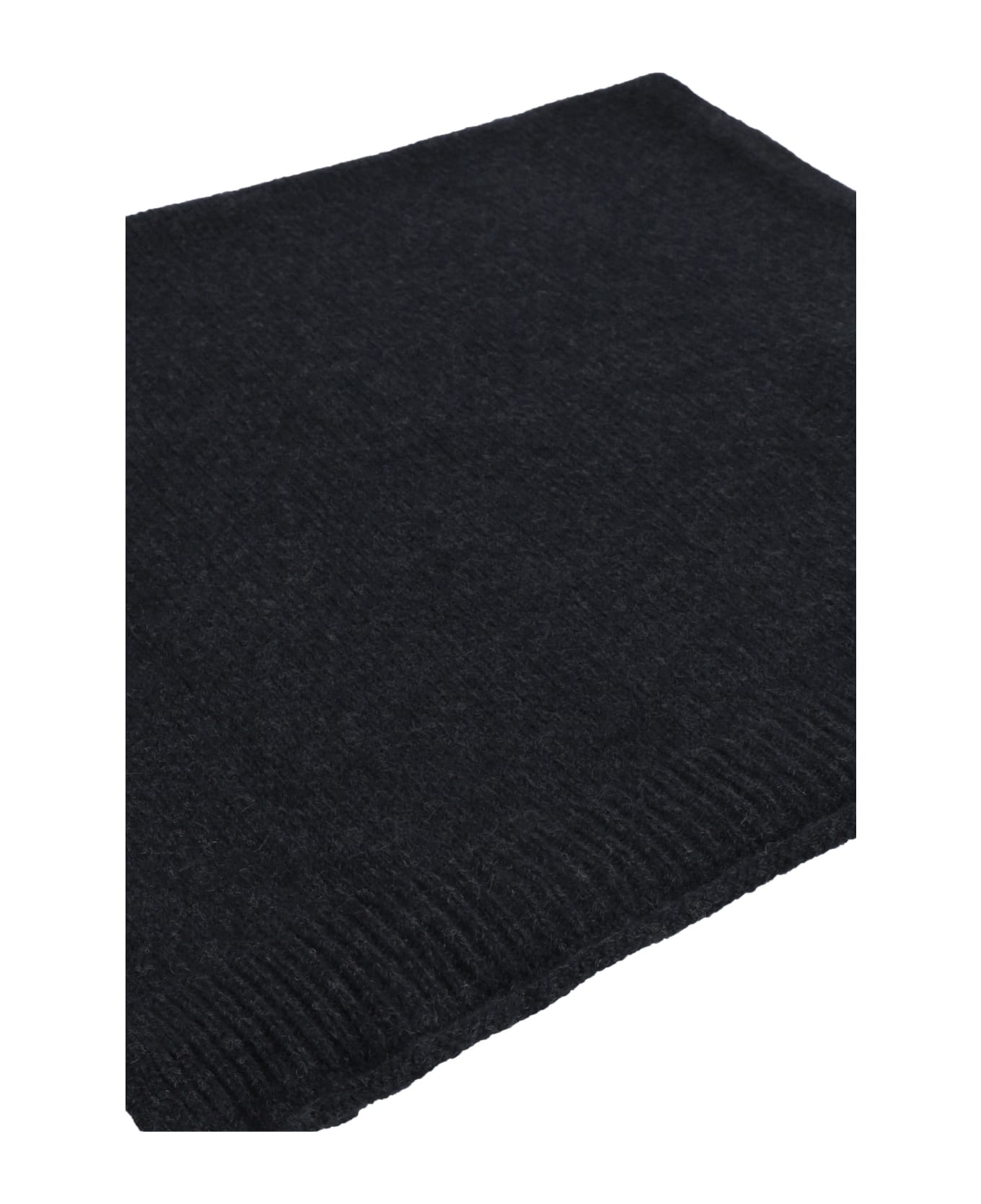 Roberto Collina Wool Blend Scarf - black スカーフ