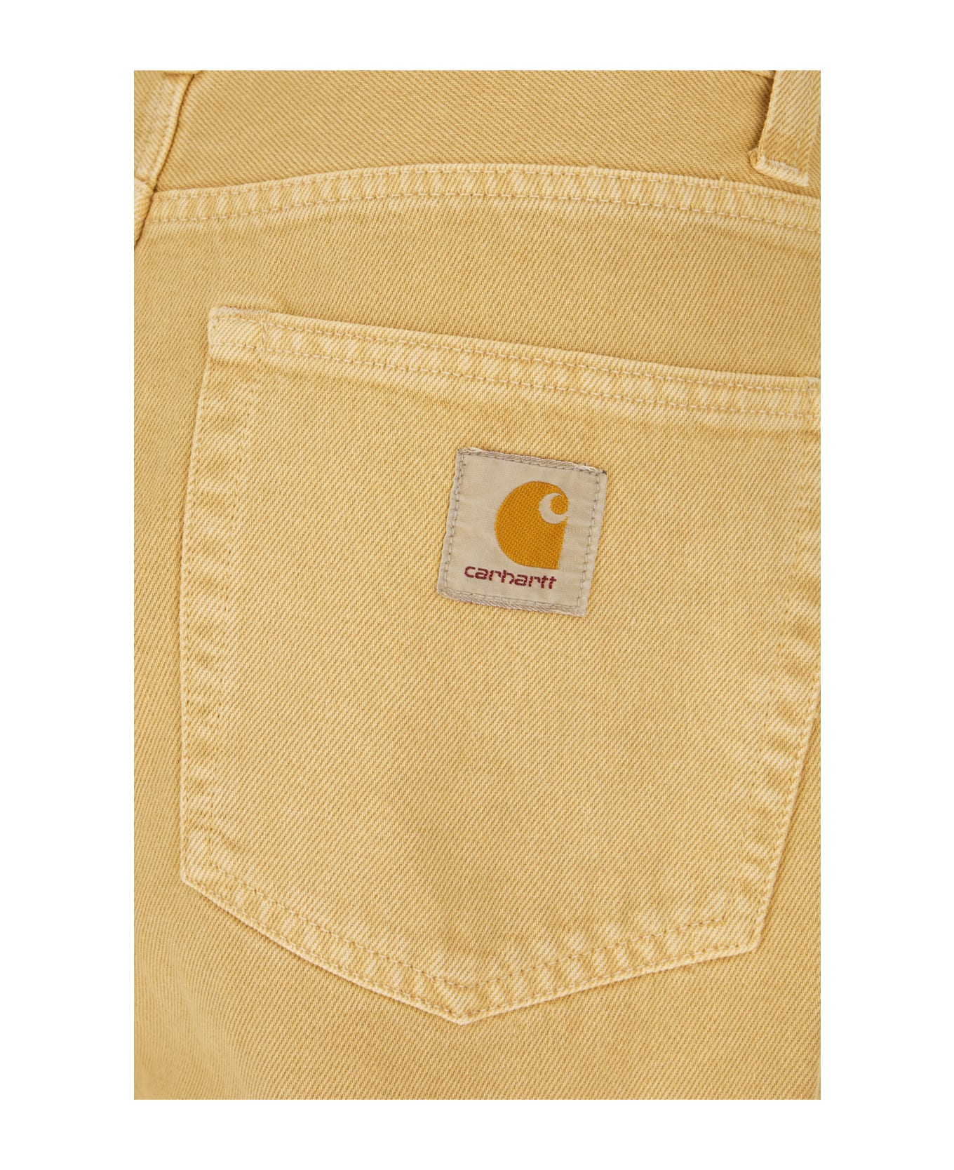 Carhartt Mustard Denim Jeans - STONE DYED