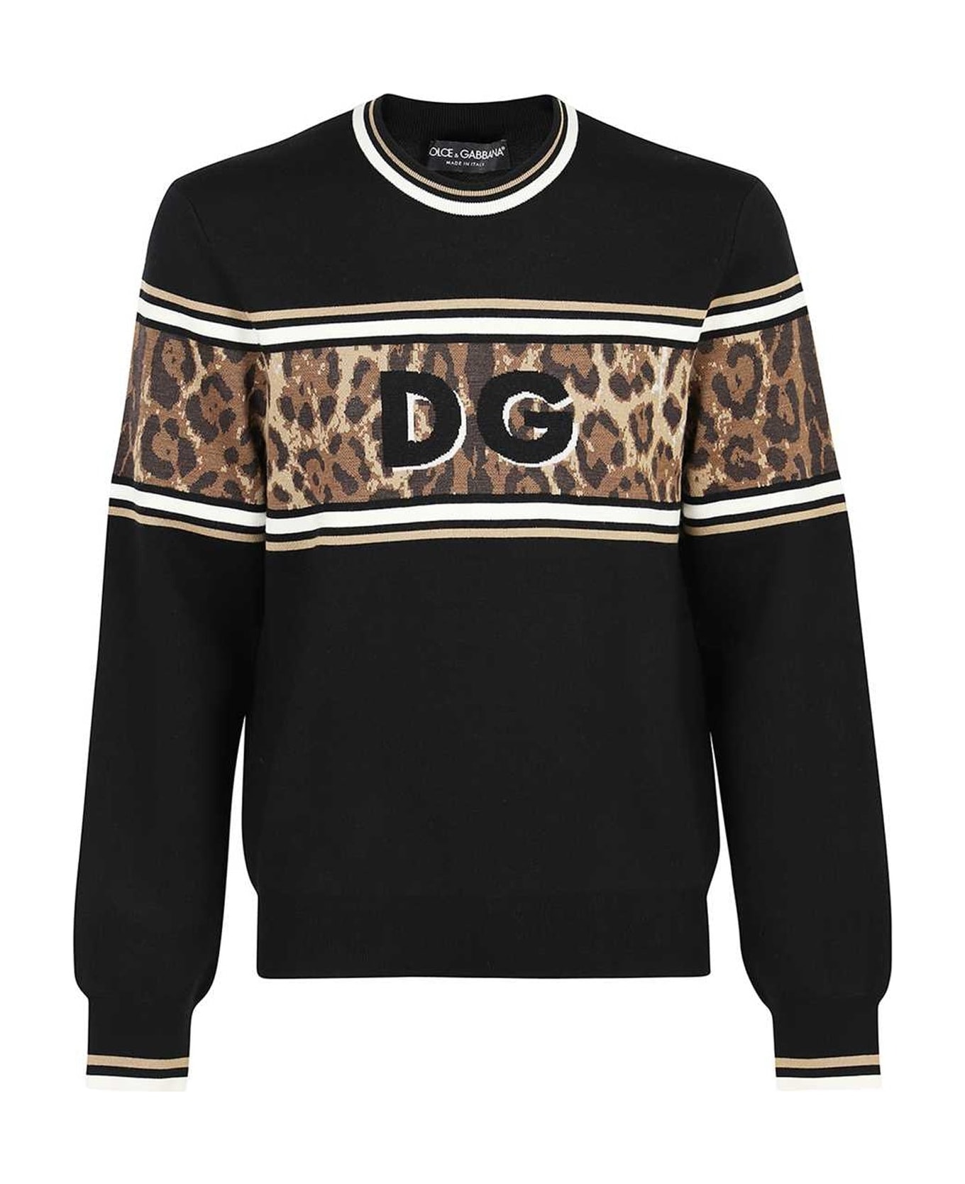 Dolce & Gabbana Dg Sweater - Black フリース