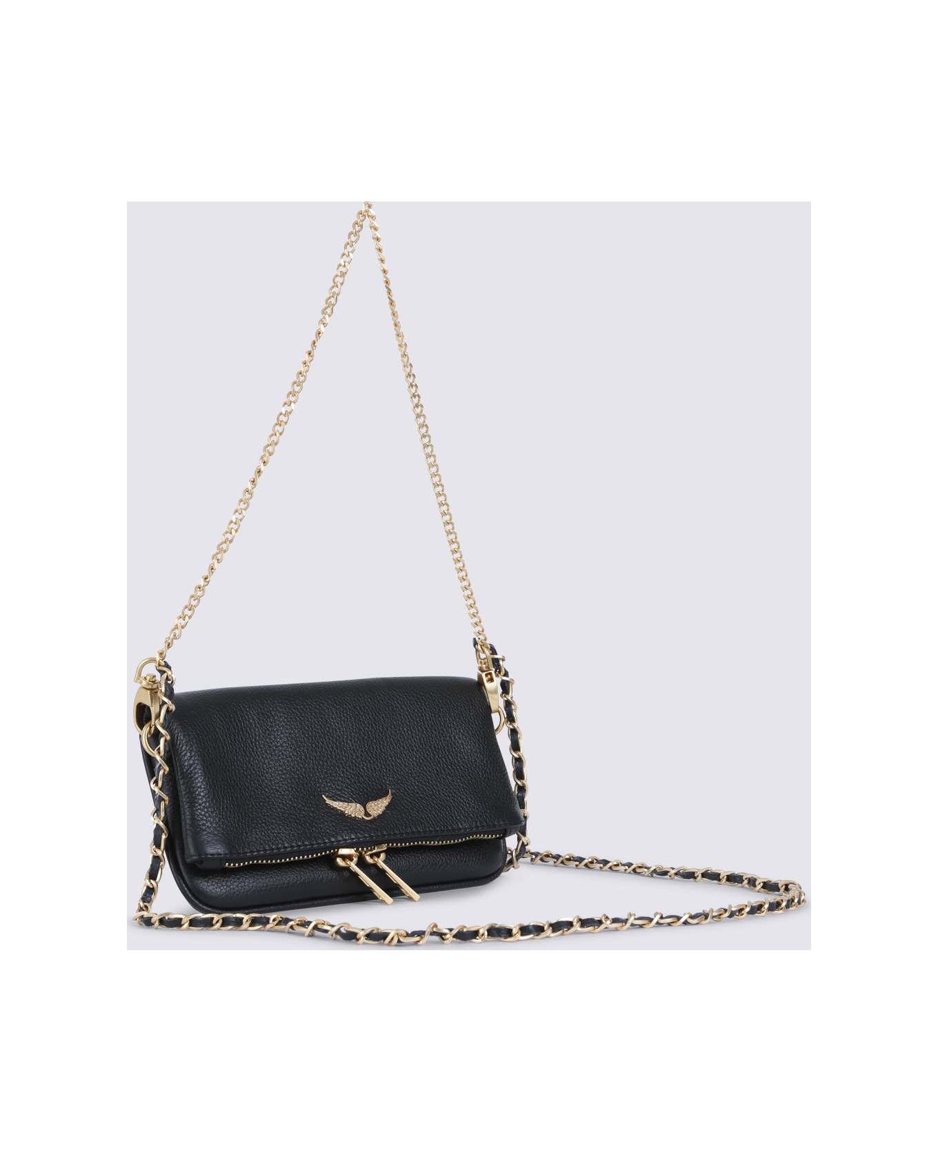 Zadig 
Voltaire Black Leather Rock Nano Shoulder Bag - Black