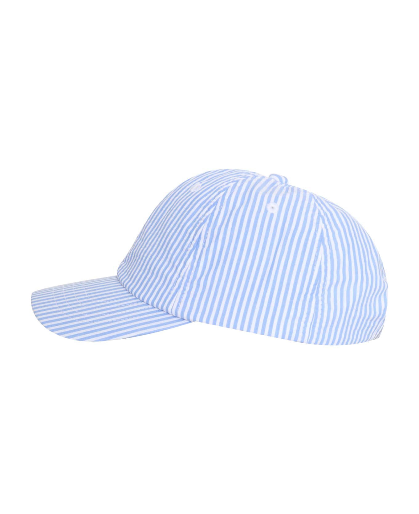 Polo Ralph Lauren Striped Cap With Logo - BLUE