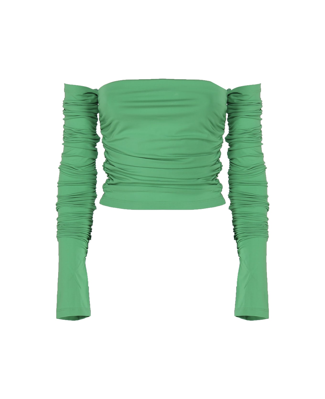 The Andamane Draped Top - Green
