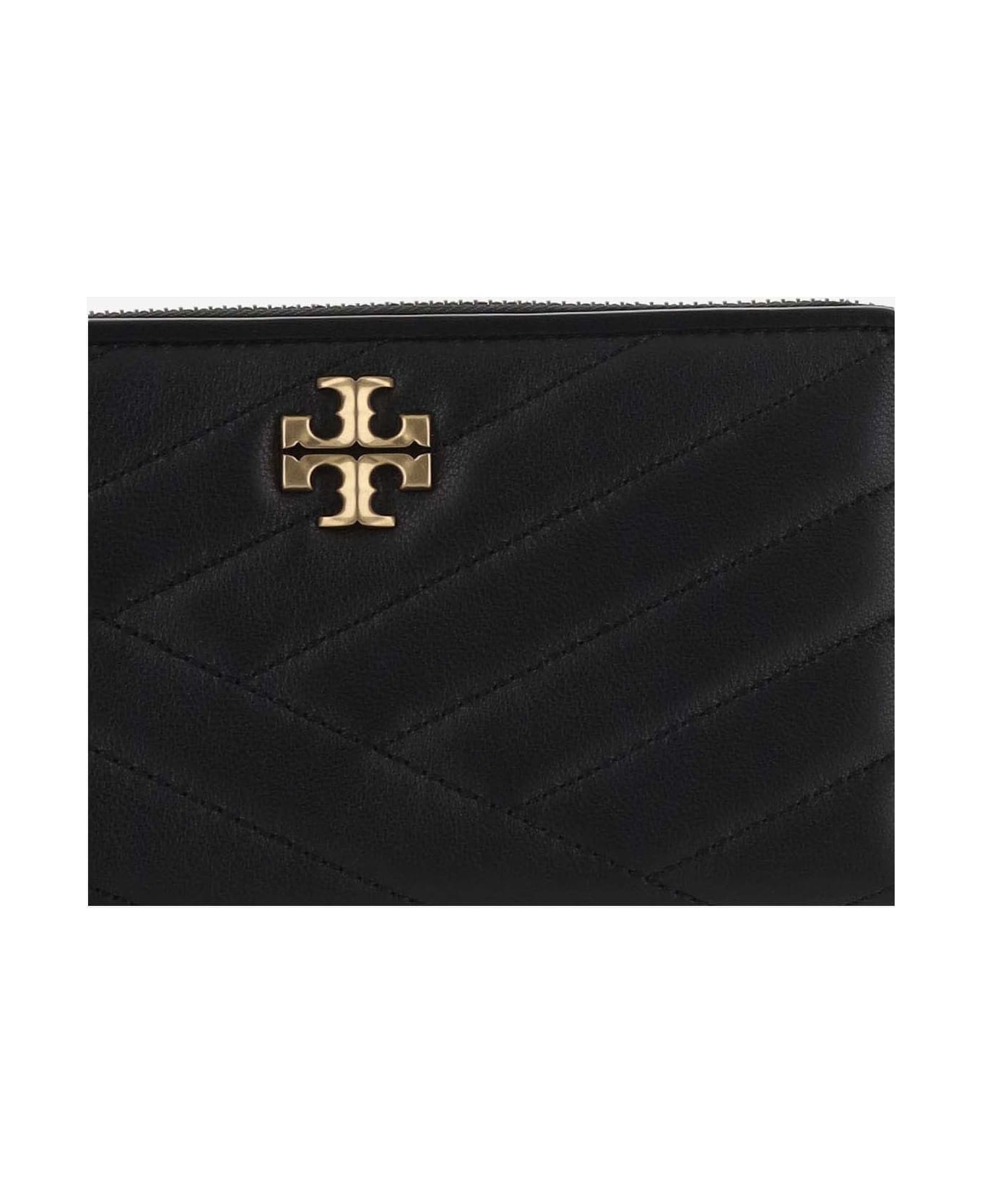 Tory Burch Continental Kira Leather Wallet - Black