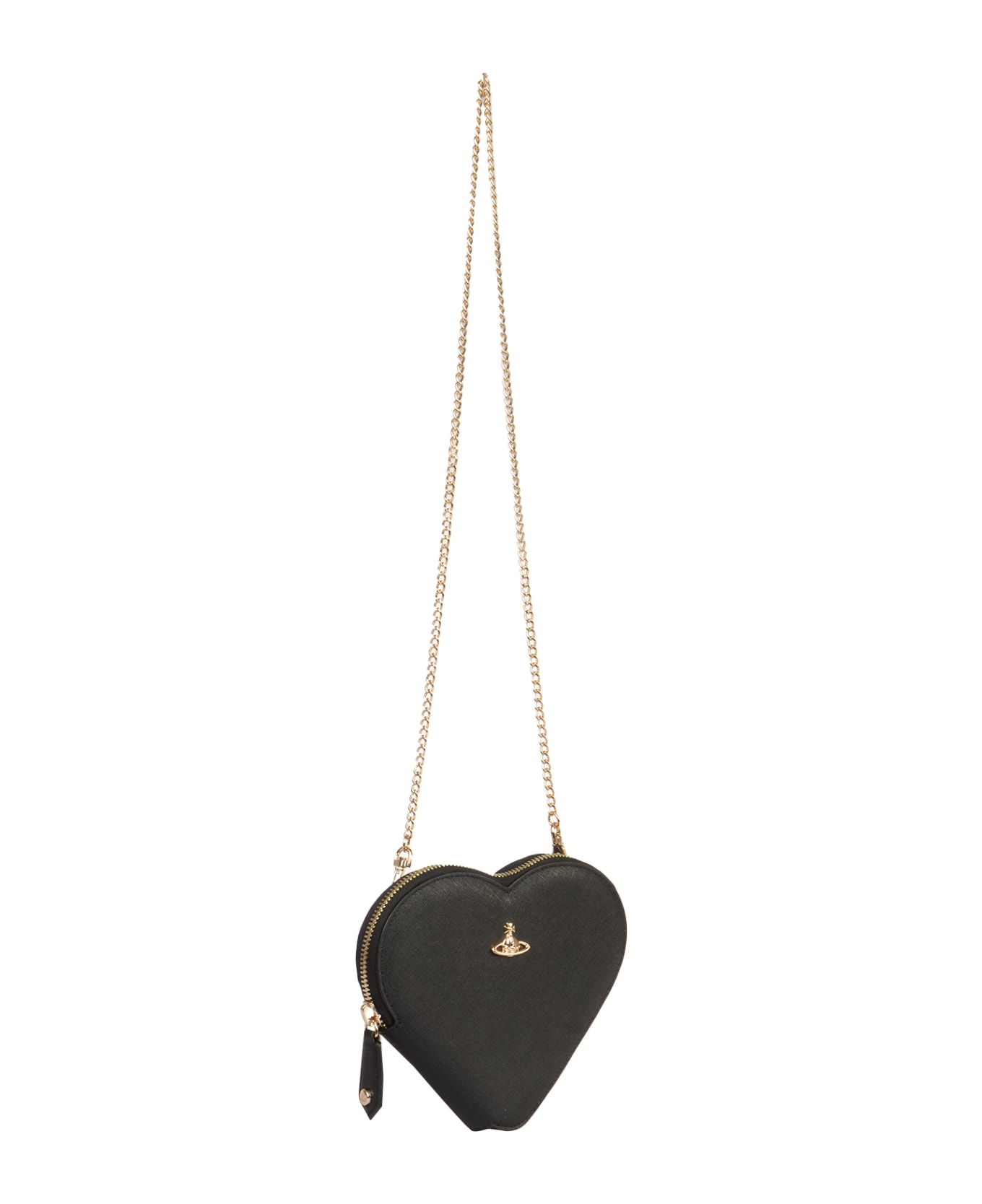 Vivienne Westwood New Heart Crossbody Bag - Black