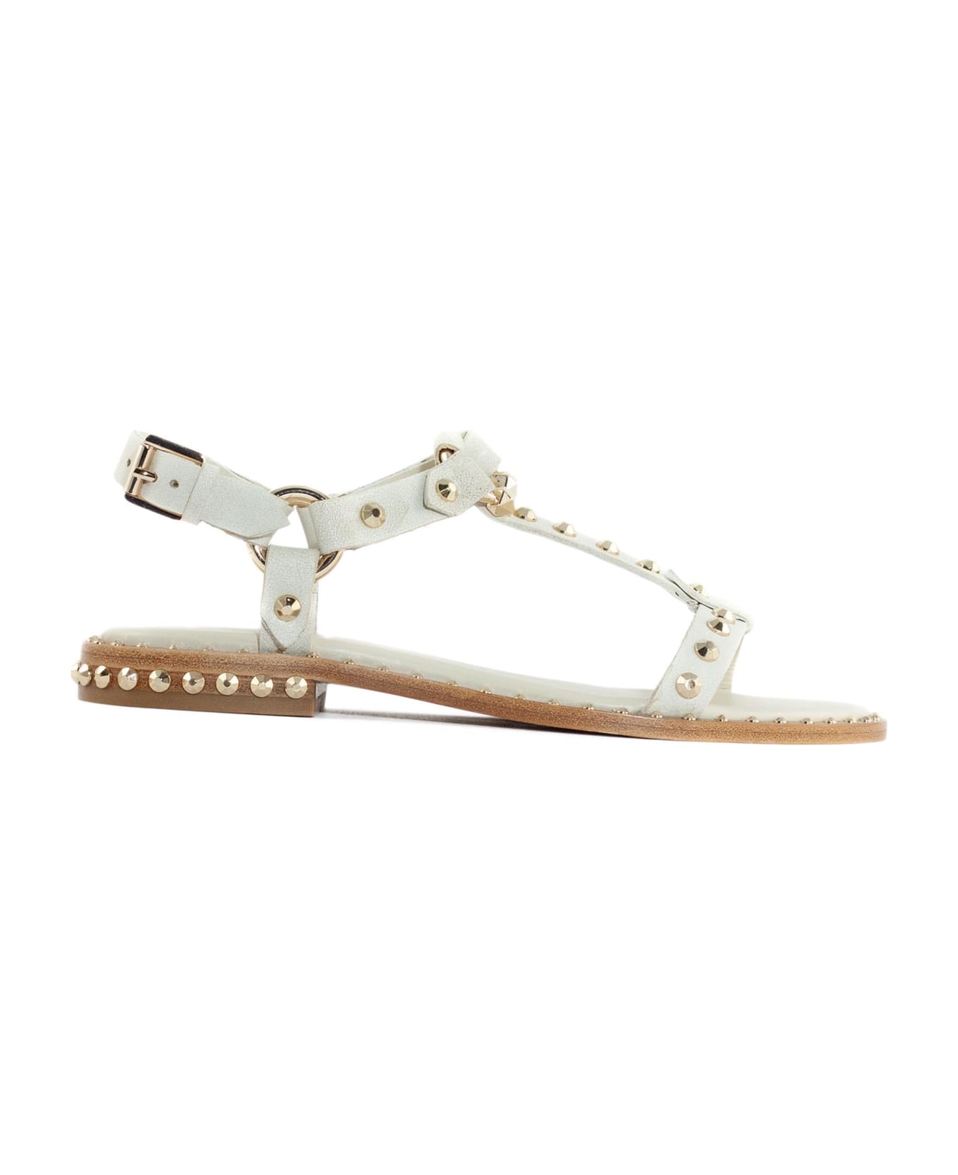Ash White Leather Patsy Sandals - White
