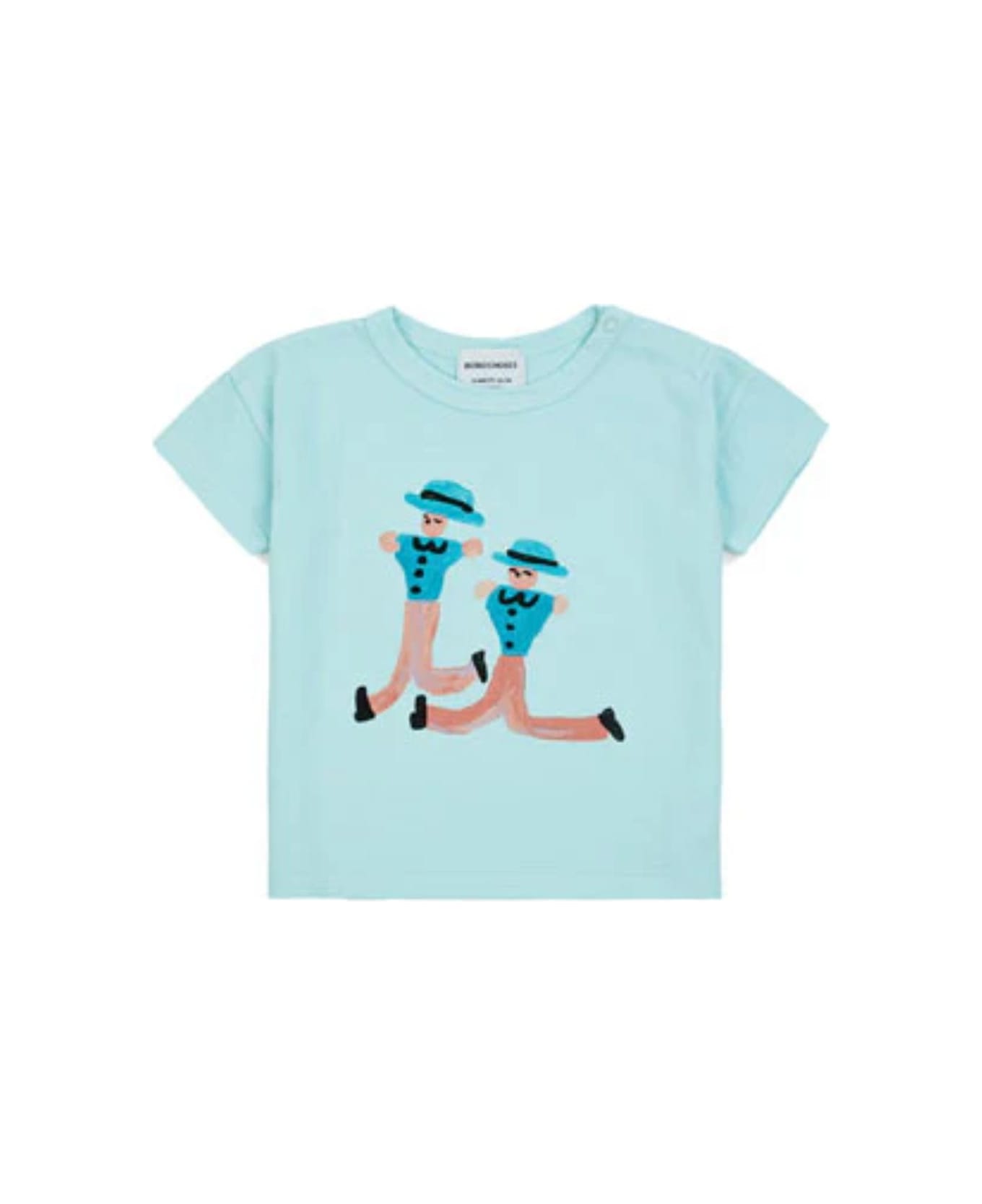 Bobo Choses Baby Dancing Giants All Over T-shirt - Light Blue