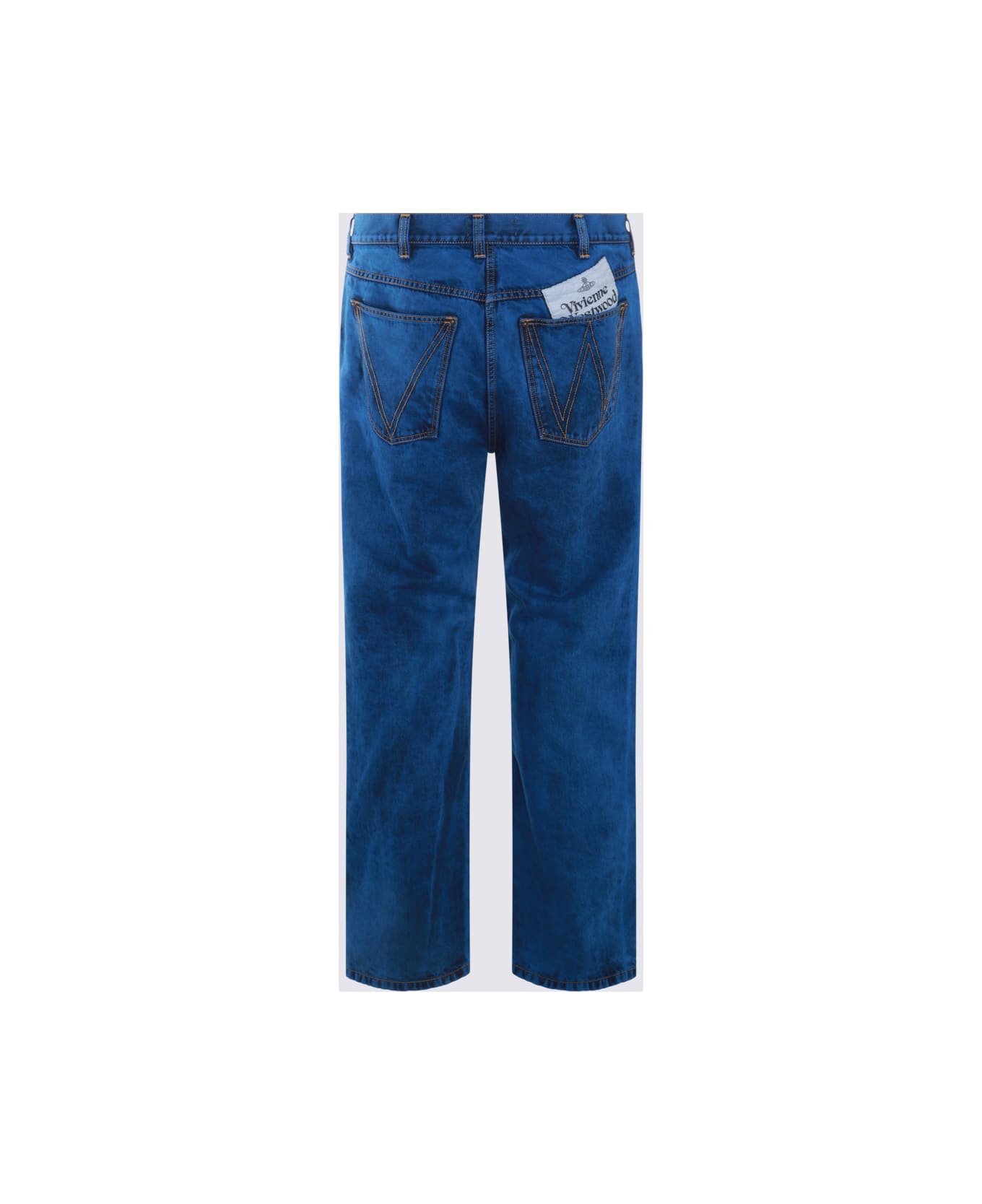 Vivienne Westwood Blue Cotton Pants - Blue ボトムス