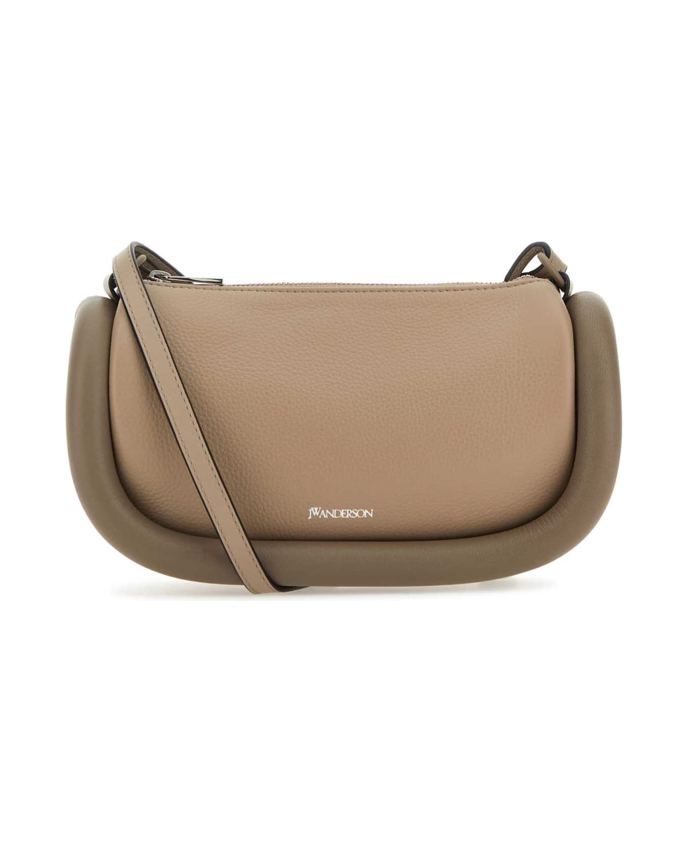 J.W. Anderson Cappuccino Leather The Bumper 12 Crossbody Bag - TAUPE