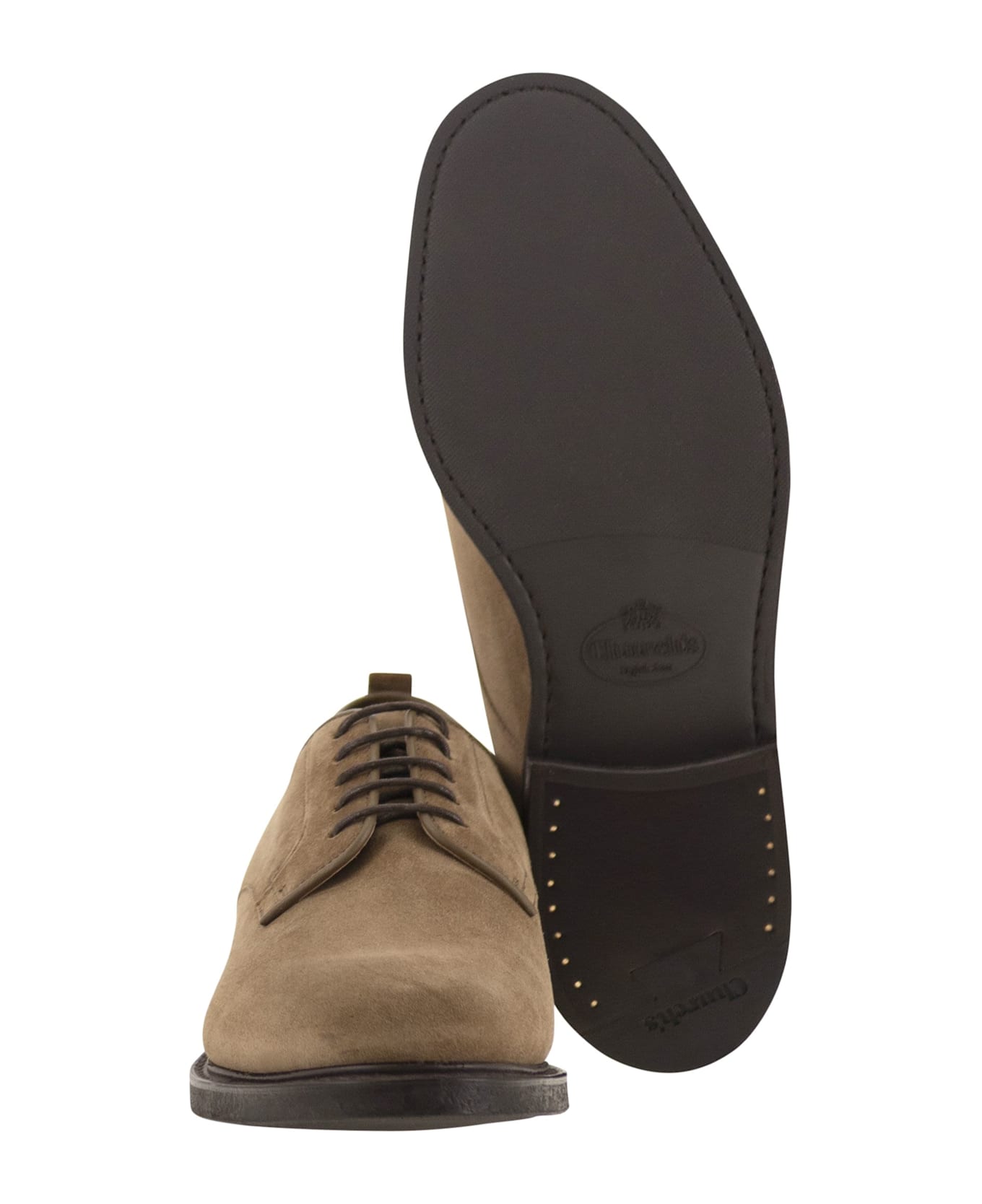 Church's Suede Lace-up Shoes - Beige