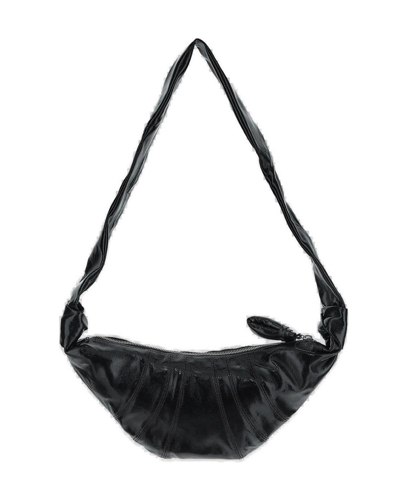 Lemaire Small Croissant Zipped Shoulder Bag - BLACK