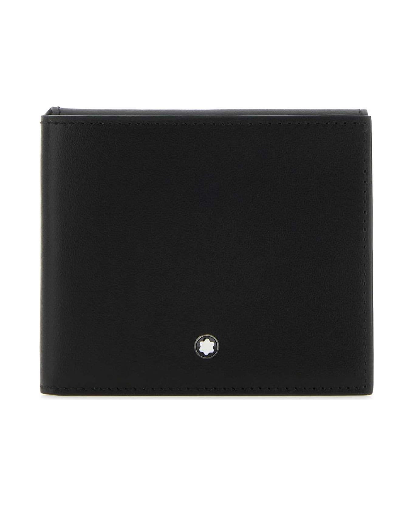 Montblanc Black Leather Wallet - BLACK