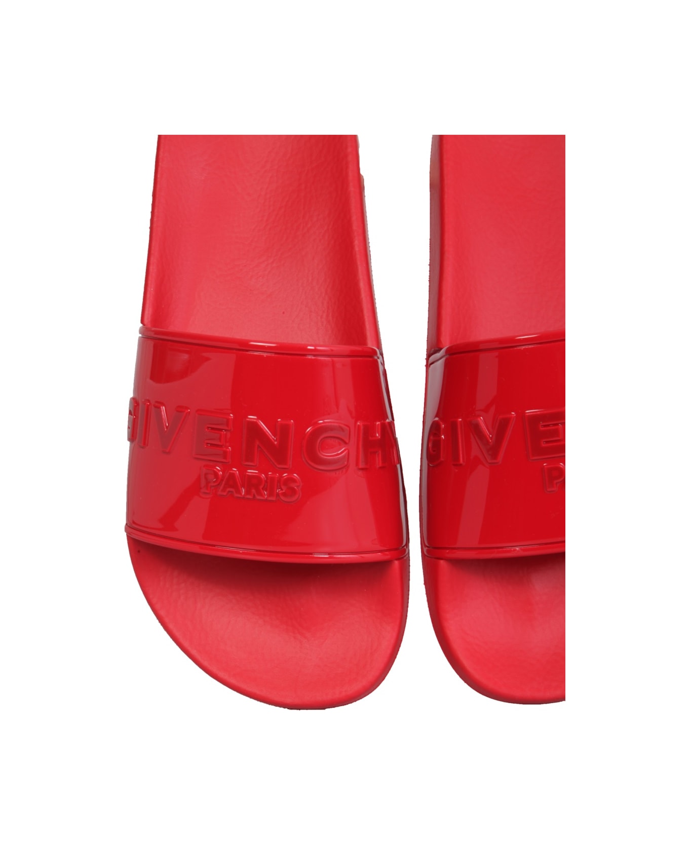 Givenchy Rubber Slide Sandals - RED