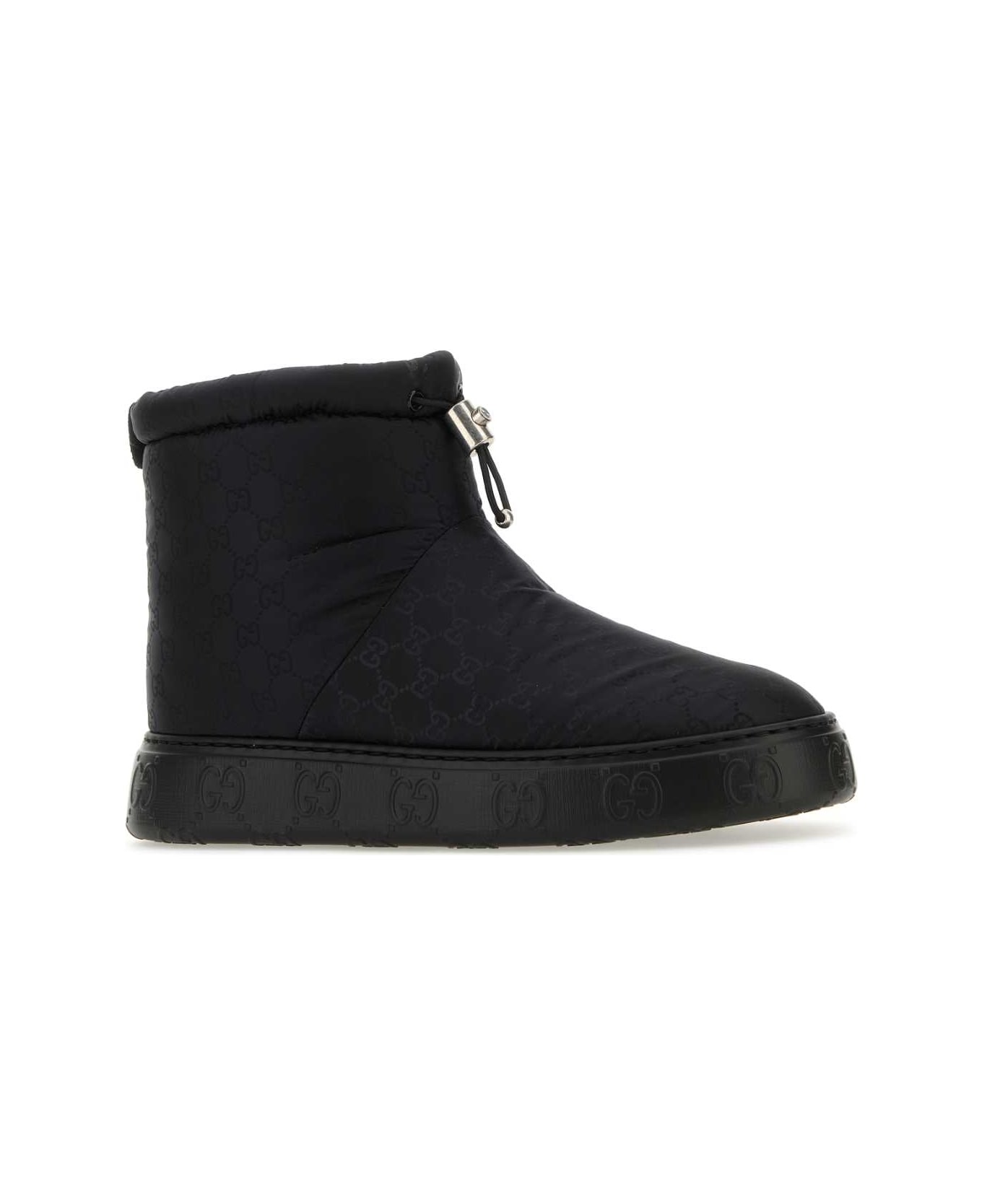 Gucci Black Nylon Ankle Boots - BLACKBLACKBLACK
