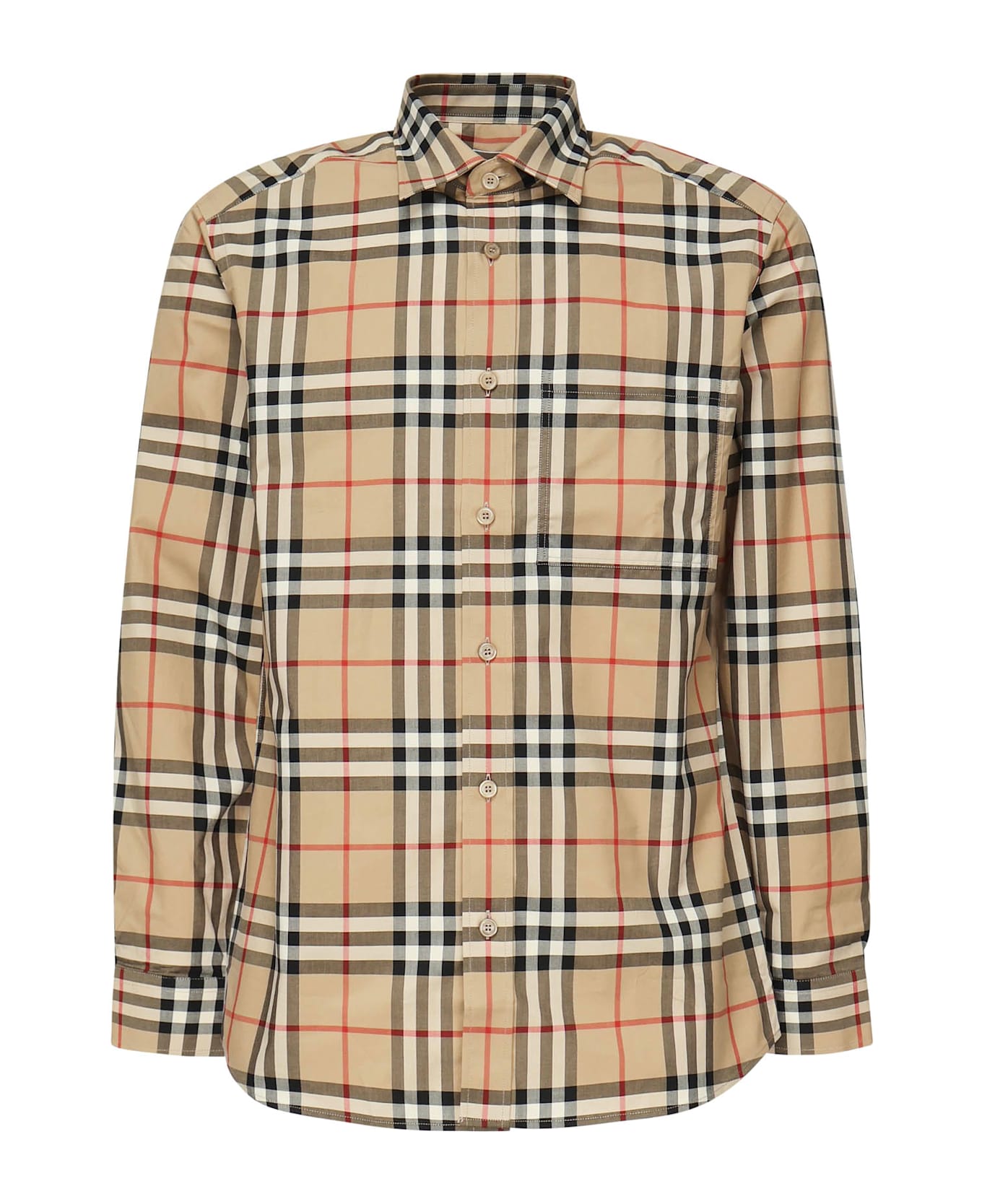 Burberry Shirt With Vintage Check Pattern - Beige