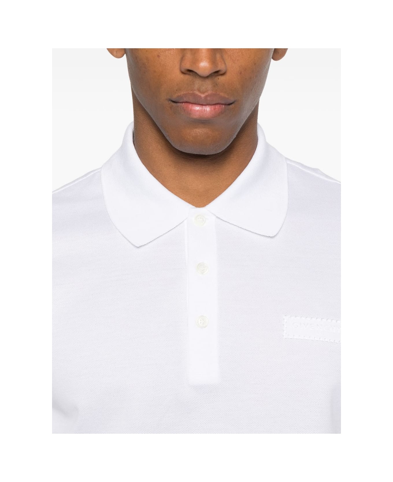 Givenchy Cotton Polo Shirt - White