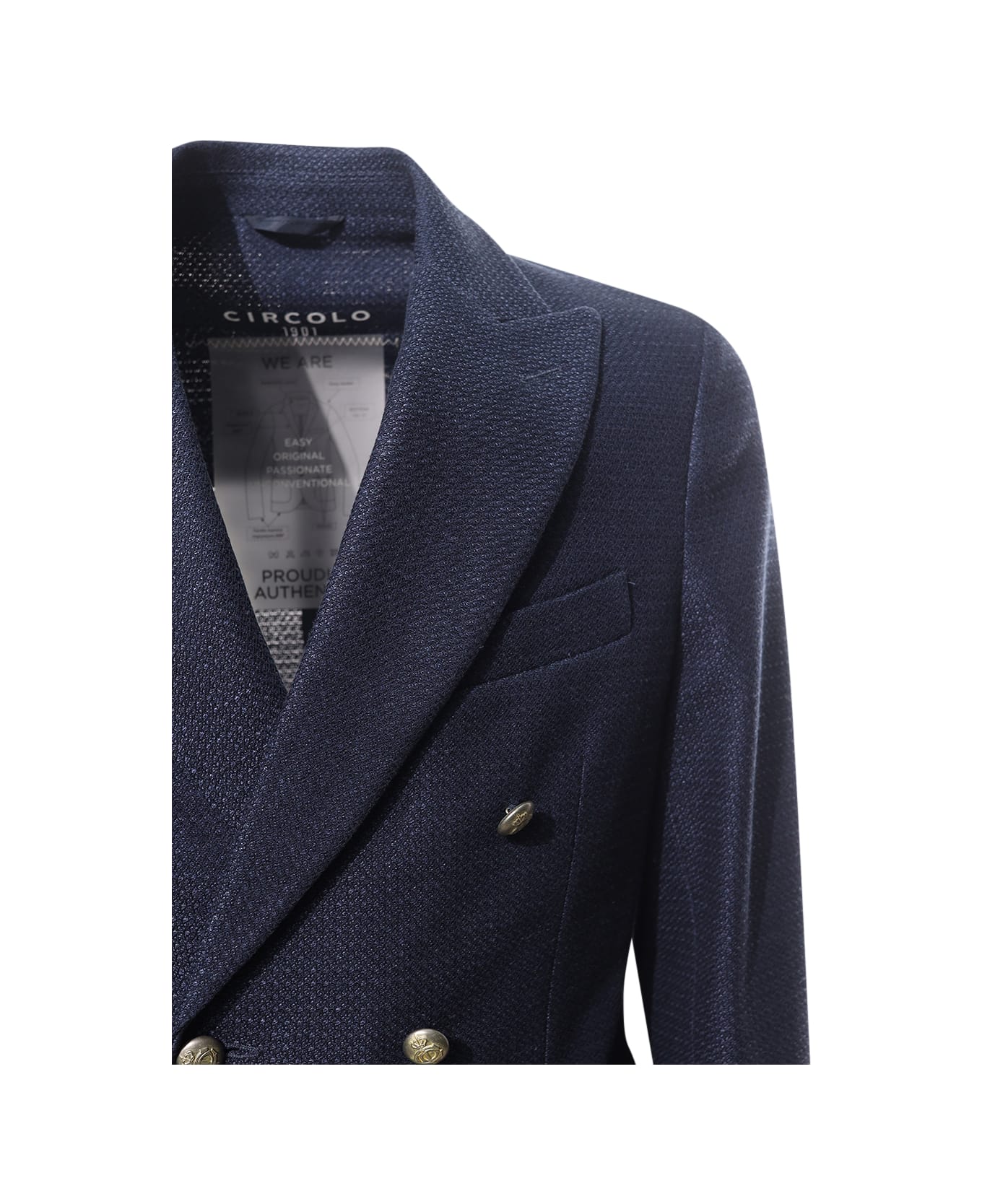 Circolo 1901 Double-breasted Jacket Circolo - Blue ブレザー