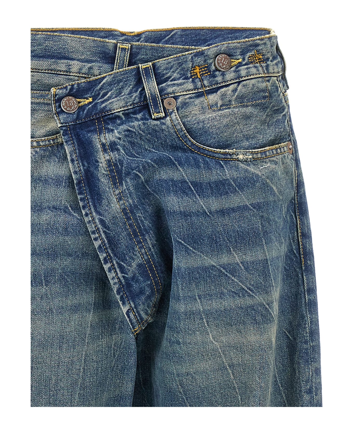 R13 'cross Over' Jeans - Blue