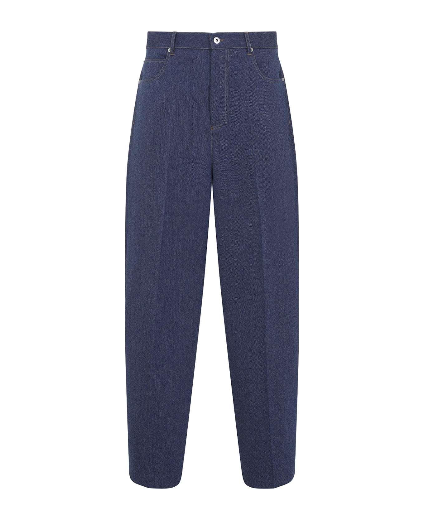 Bottega Veneta Wool And Cotton Jeans - Indigo