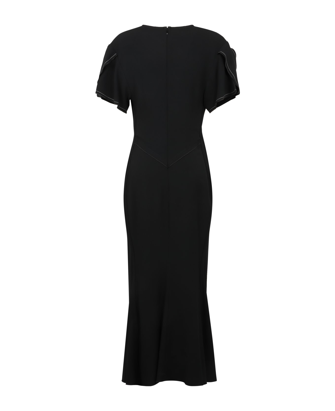 Victoria Beckham Stretch Viscose Dress - black
