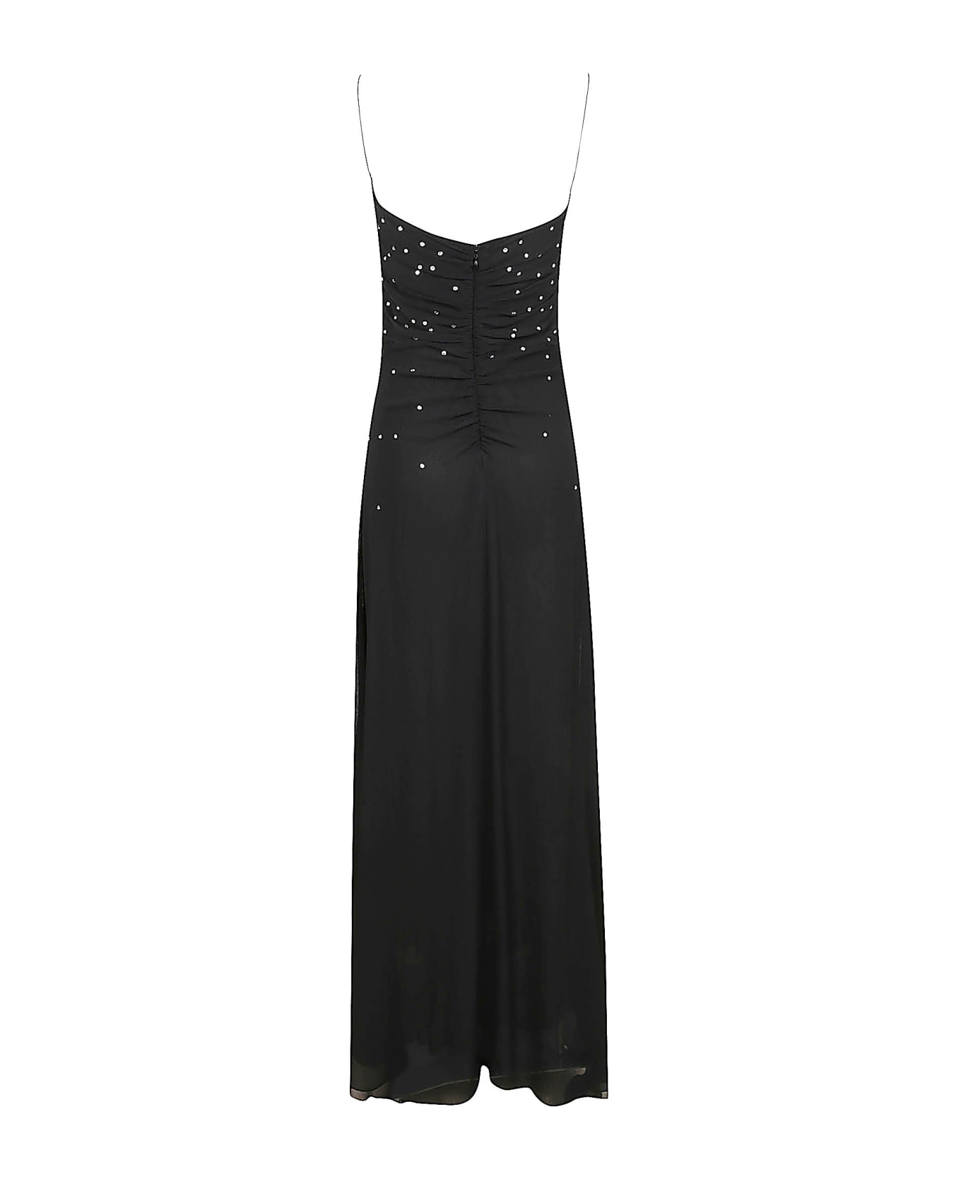 Forte_Forte Rear Zip Embellished Dress - Black