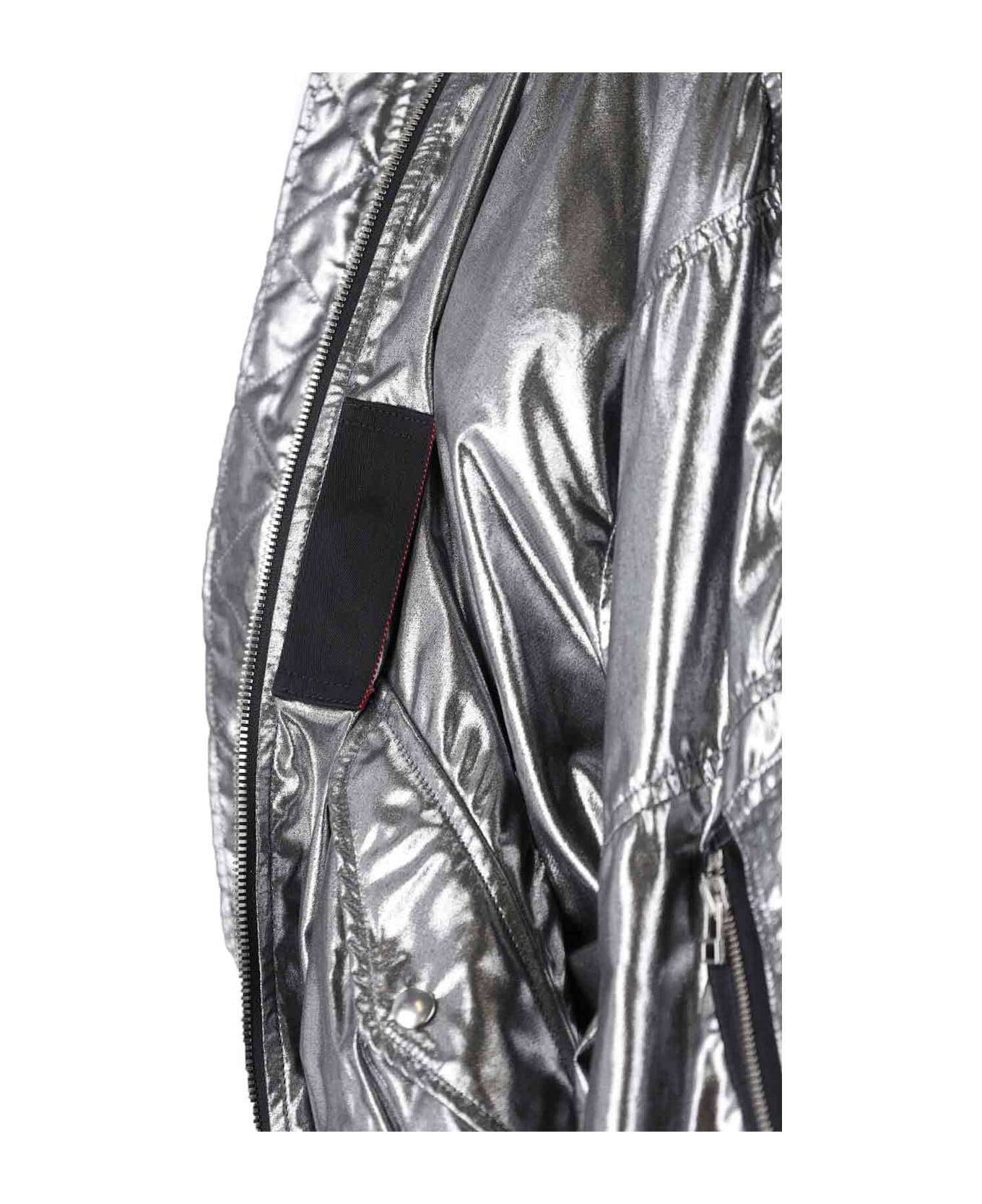 Junya Watanabe Zip Bomber Jacket - Silver