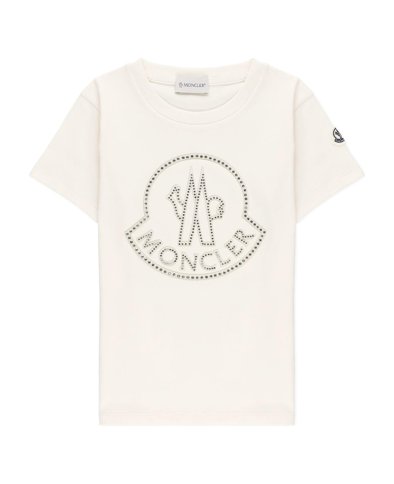 Moncler Logoed T-shirt - Beige