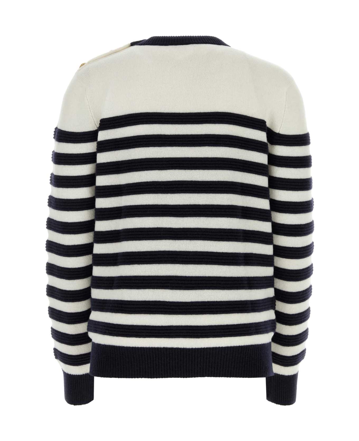 Balmain Embroidered Cashmere Sweater - BLANCMARINE