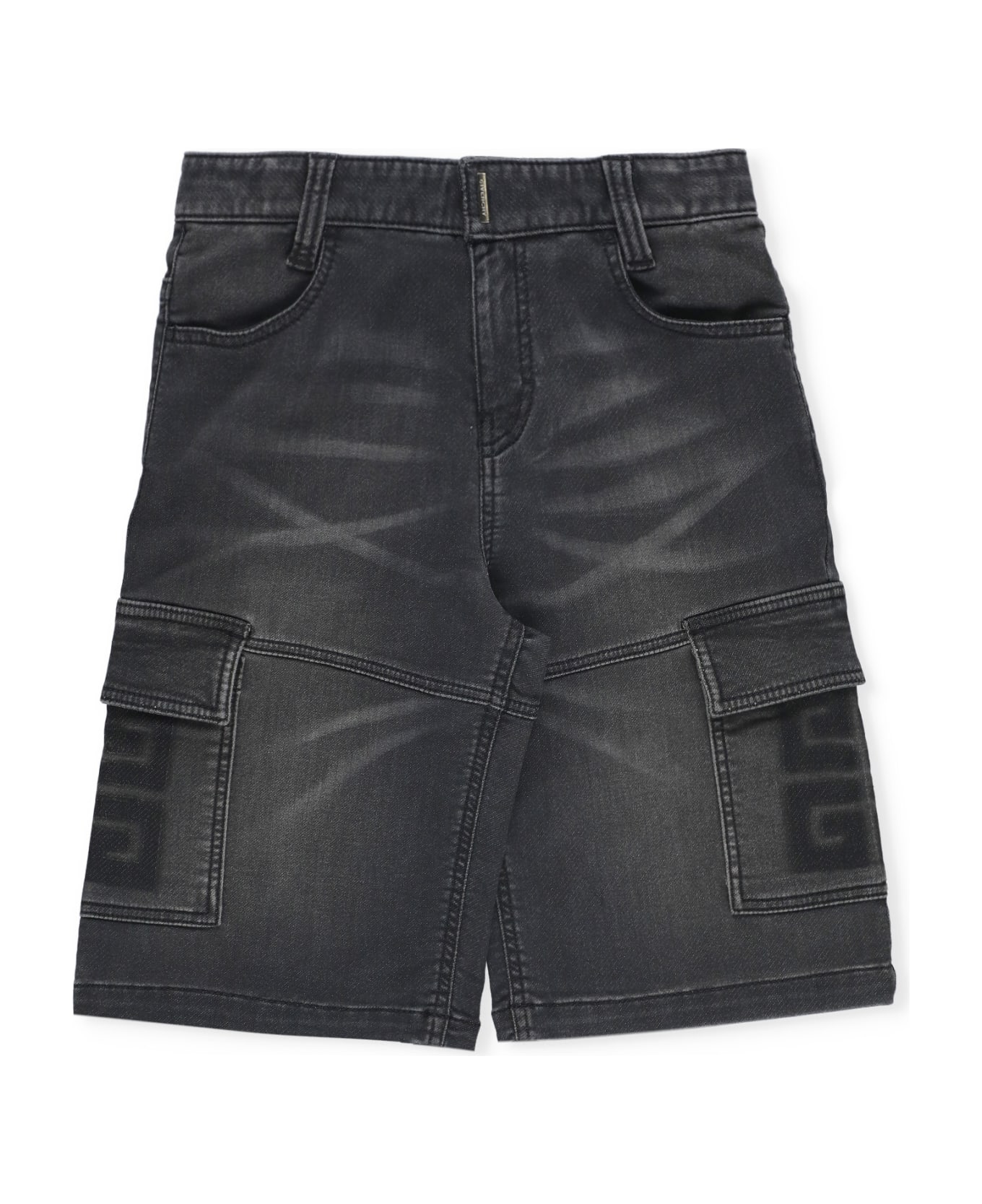 Givenchy Denim Bermuda Shorts - Grey