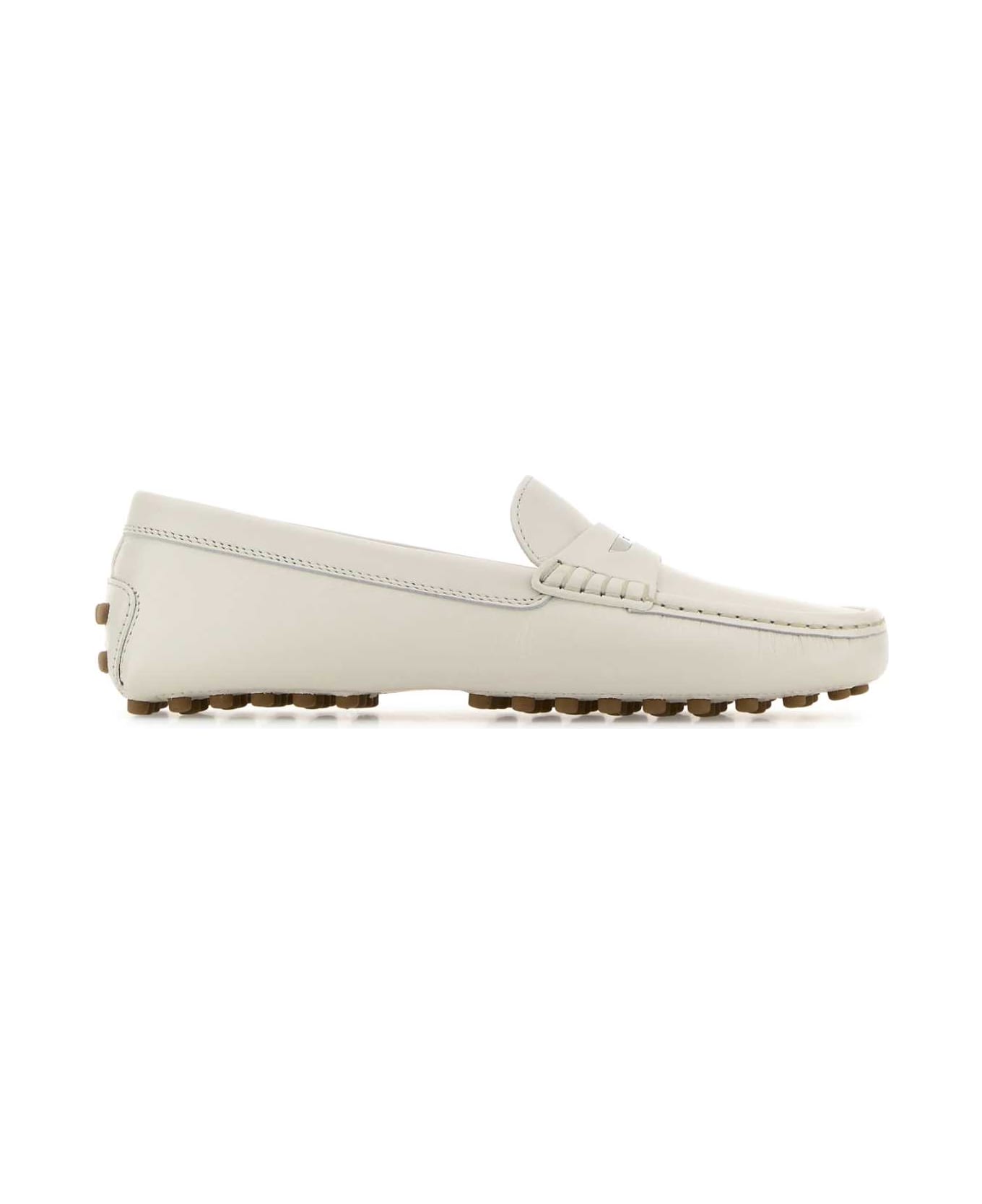 Tod's White Leather Loafers - BIANCOCALCE