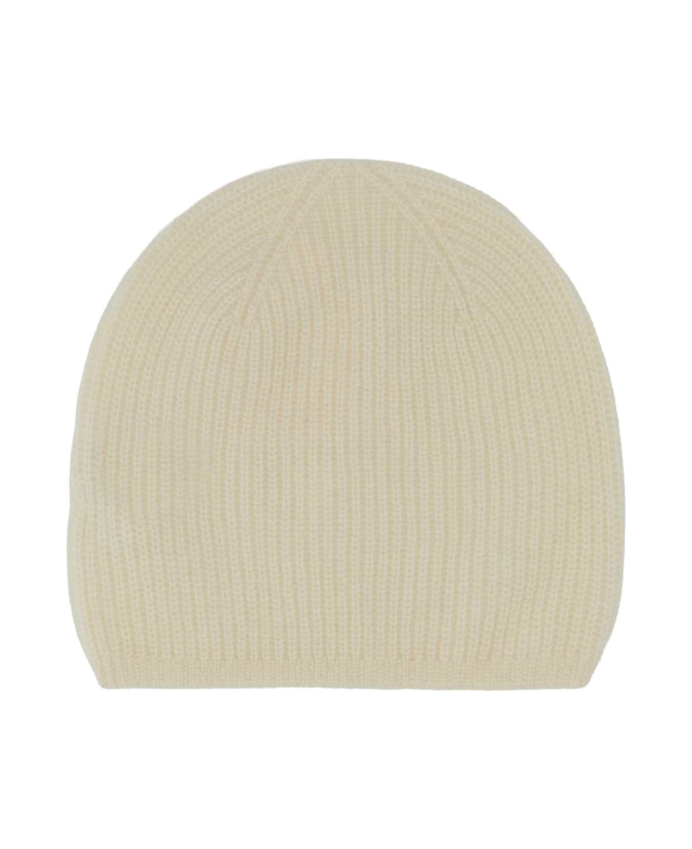 Loulou Studio Ivory Cashmere Flyn Beanie Hat - IVORY