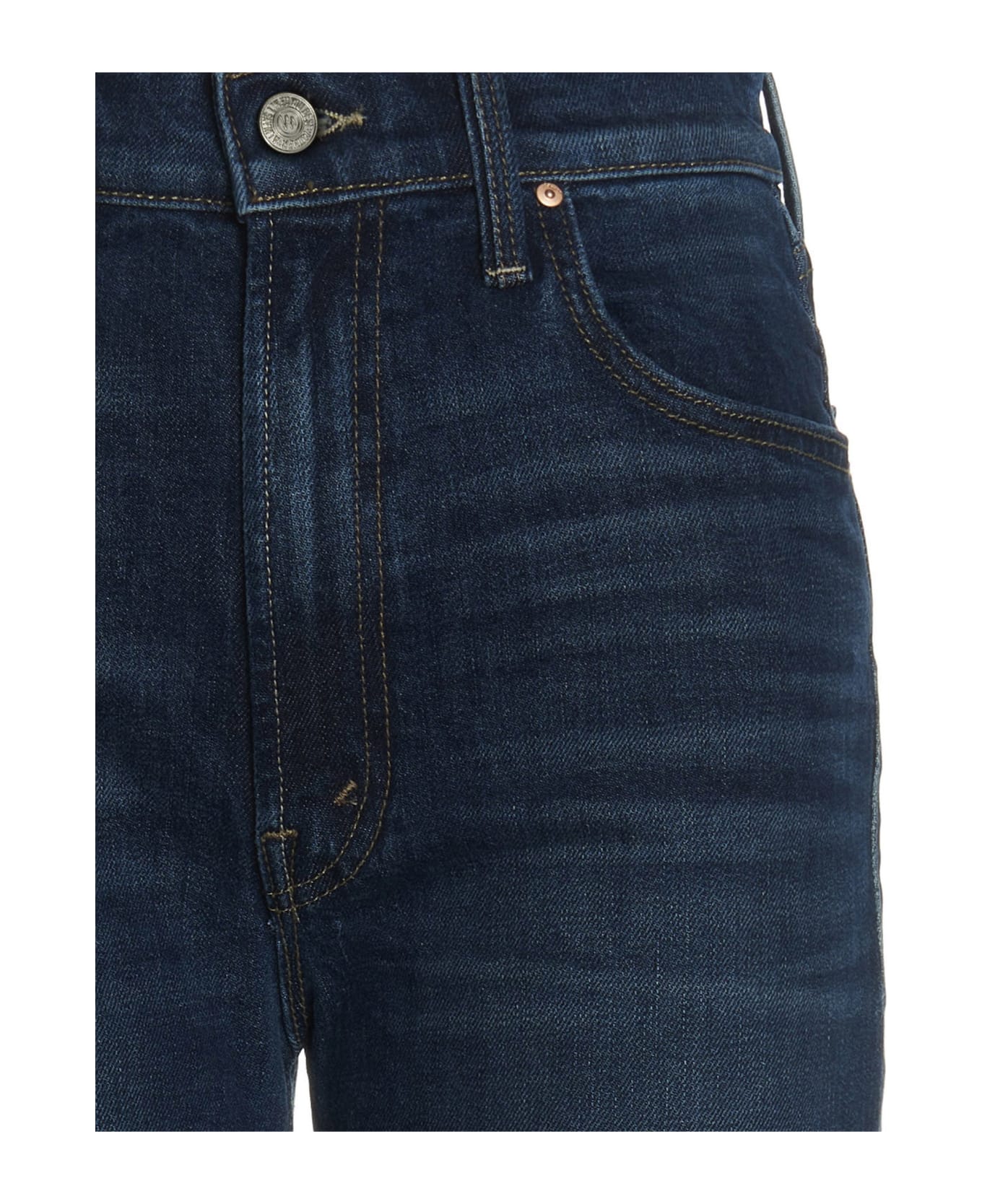 Mother 'the Rambler Zip Ankle  Jeans - Blue