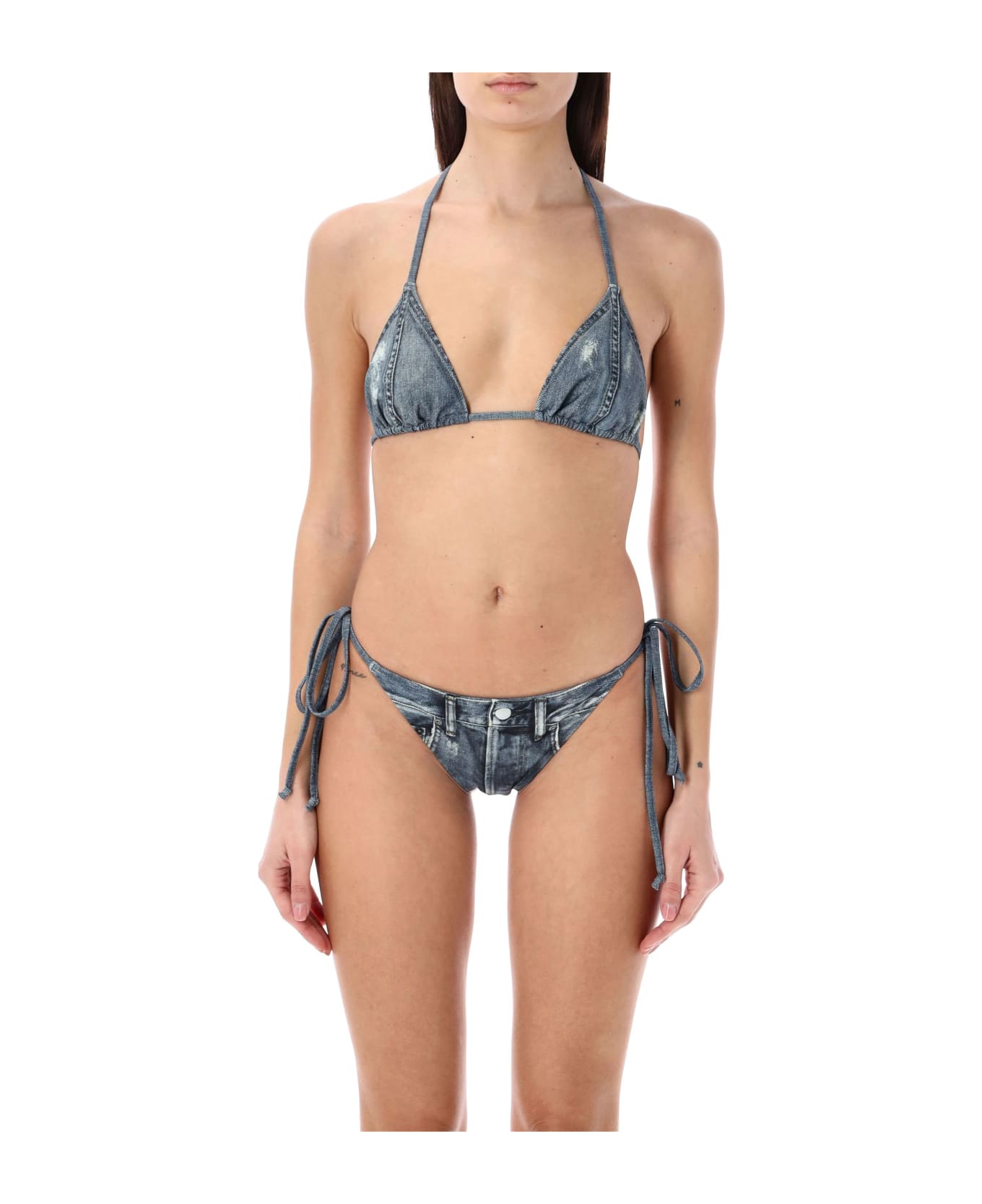 Acne Studios Printed Bikini Set - DENIM BLUE