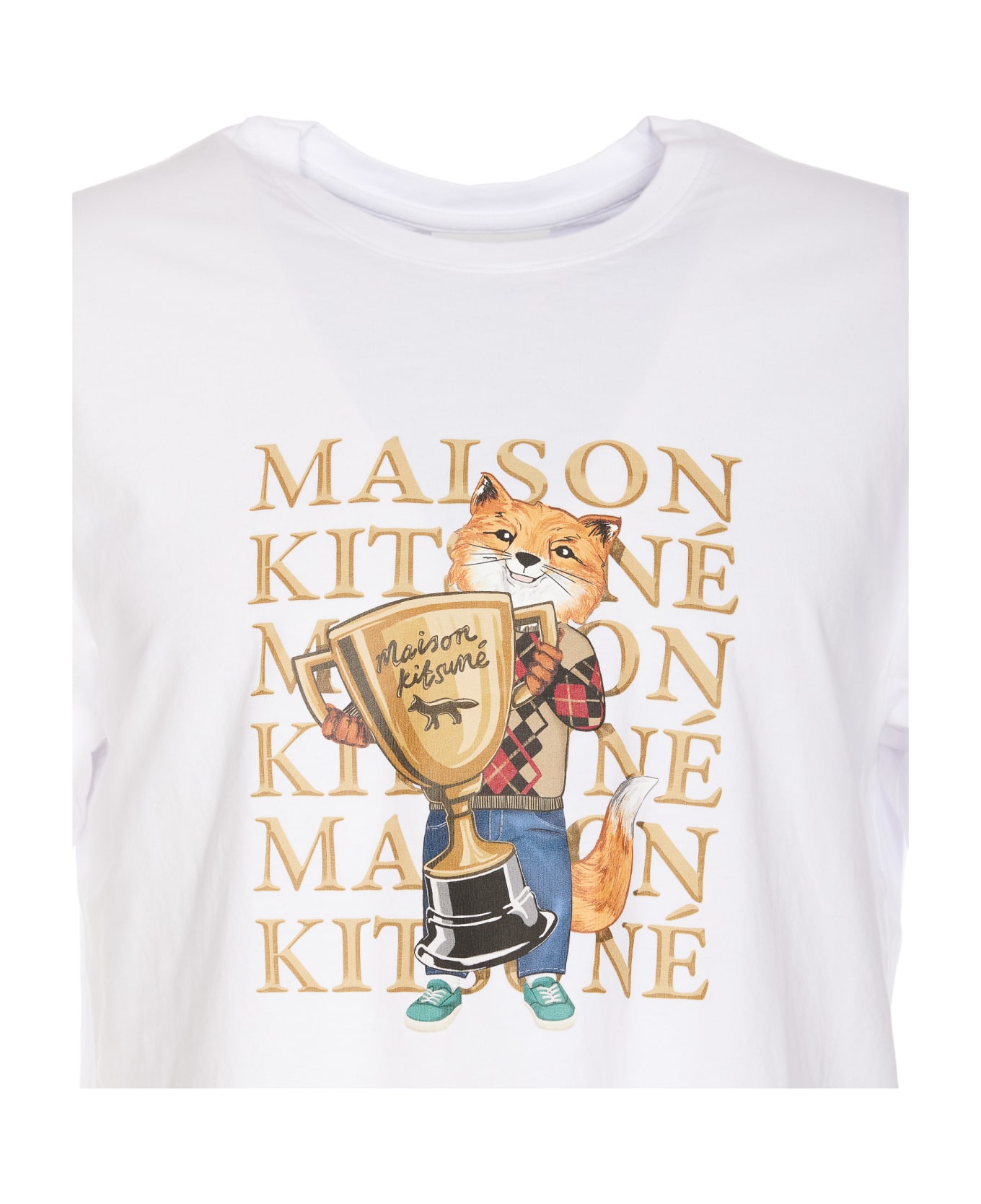 Maison Kitsuné Fox Champion T-shirt - White