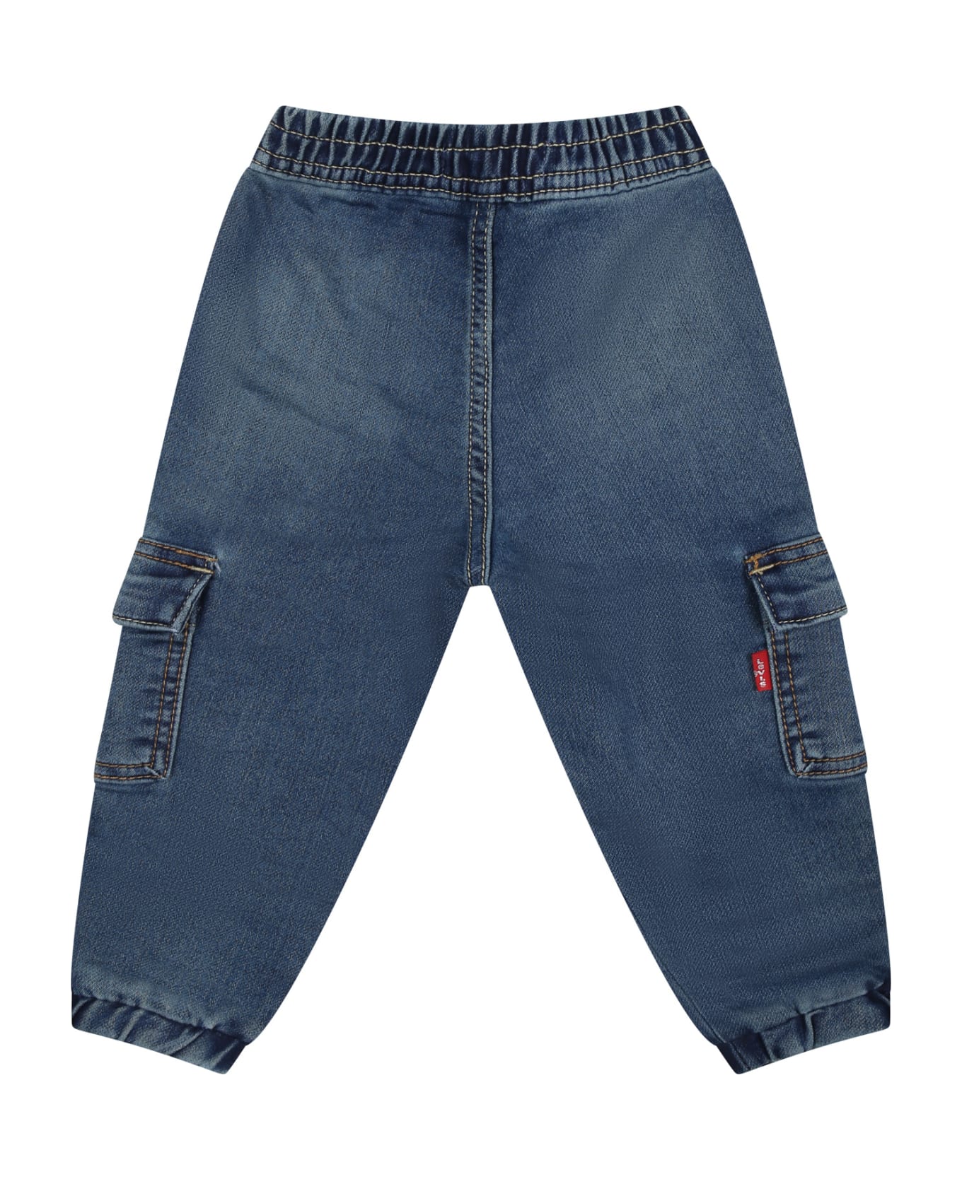 Levi's Denim Cargo Jeans For Baby Boy - Denim