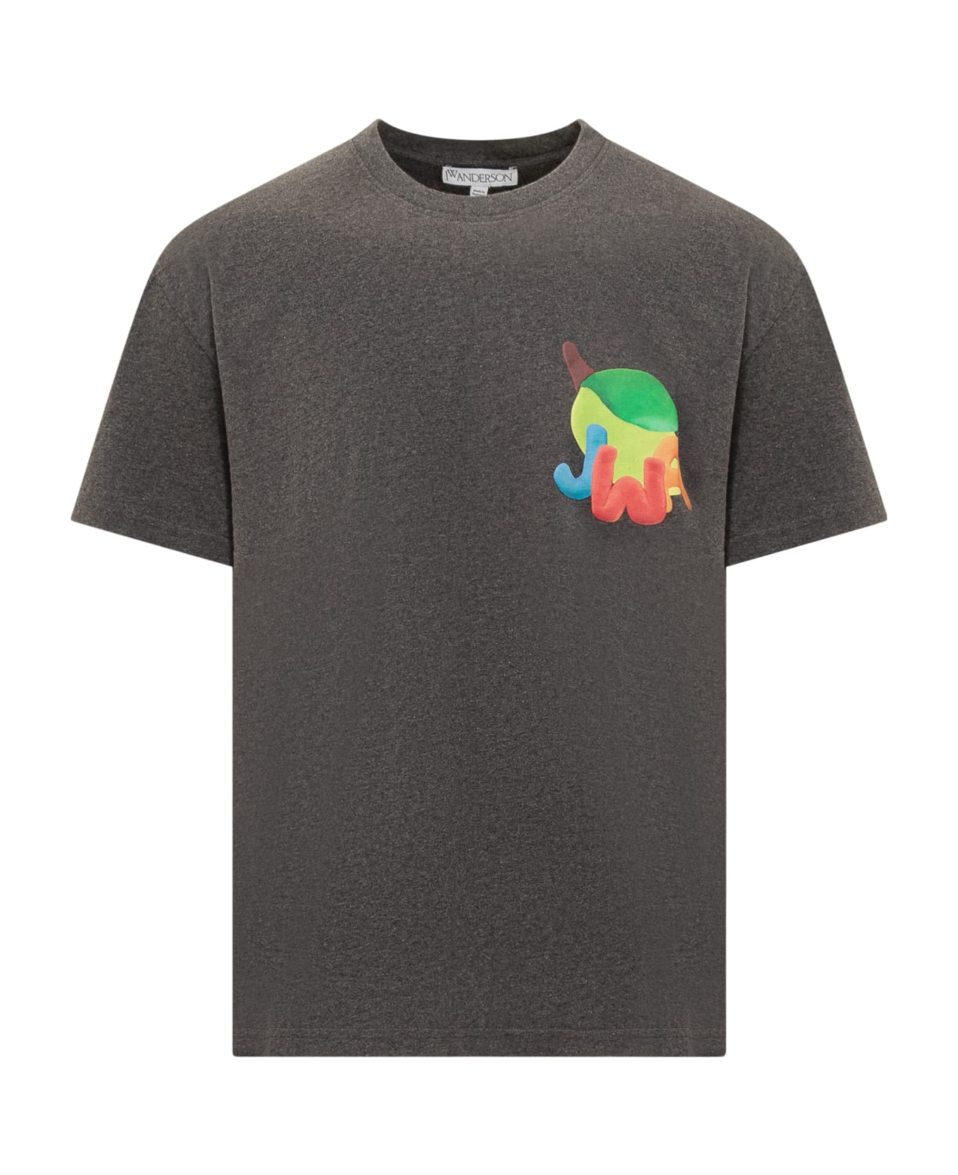 J.W. Anderson Lime Print Jwa T-shirt - CHARCOAL MELANGE シャツ