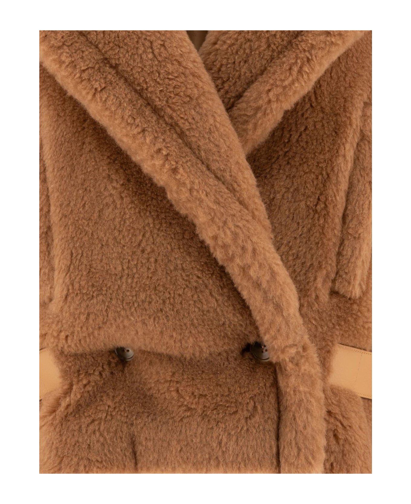 Max Mara Vanadio Teddy Short Coat - Brown