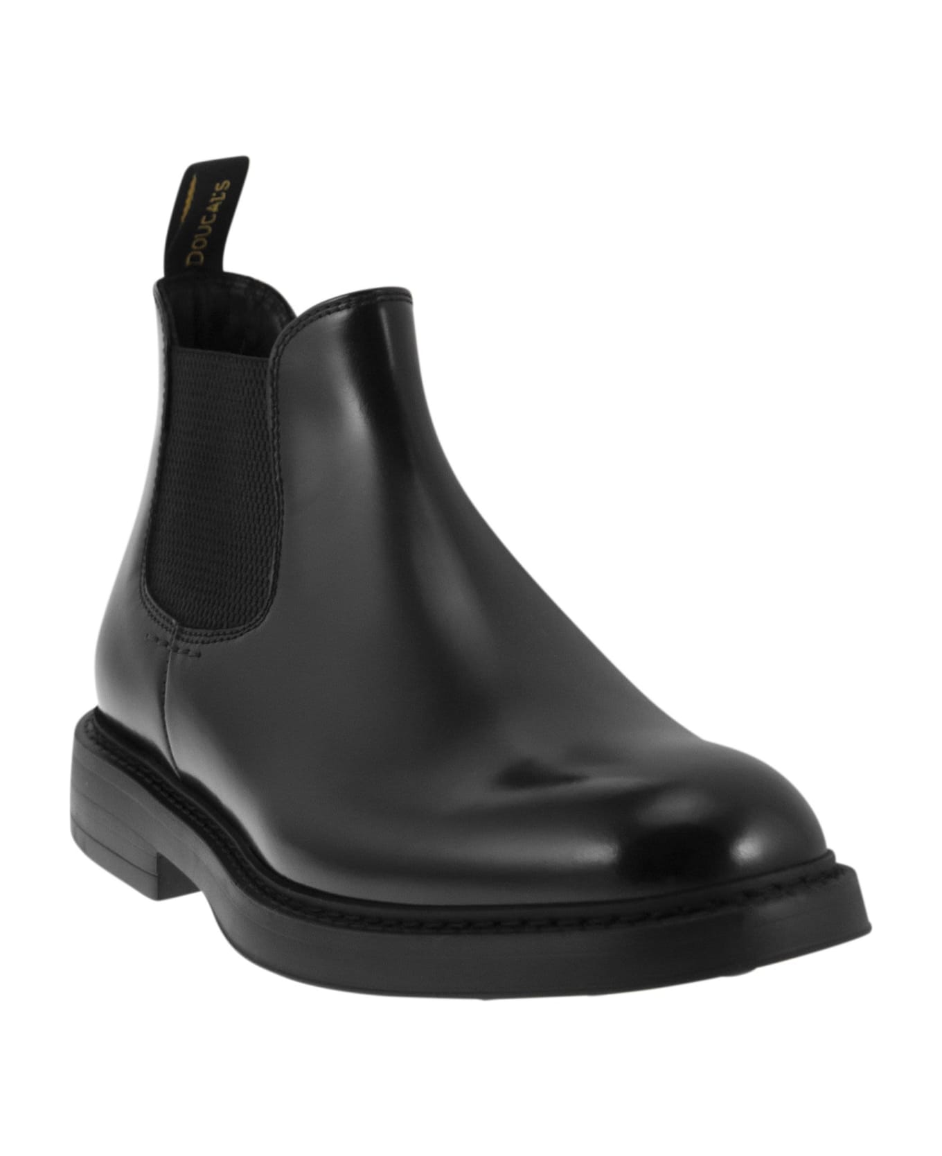 Doucal's Chelsea Leather Ankle Boot - Black