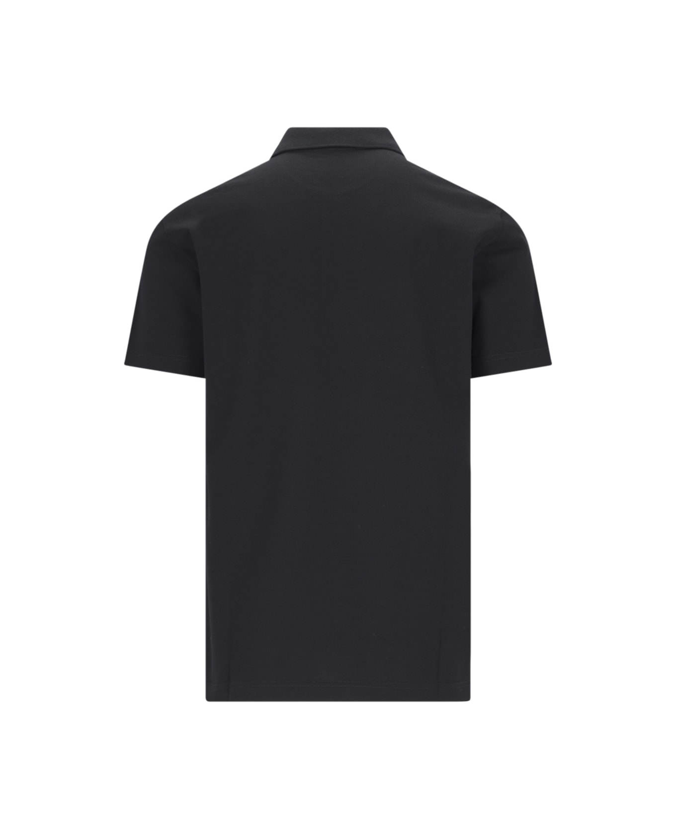 Versace Medusa Embroidered Polo Shirt - Black  