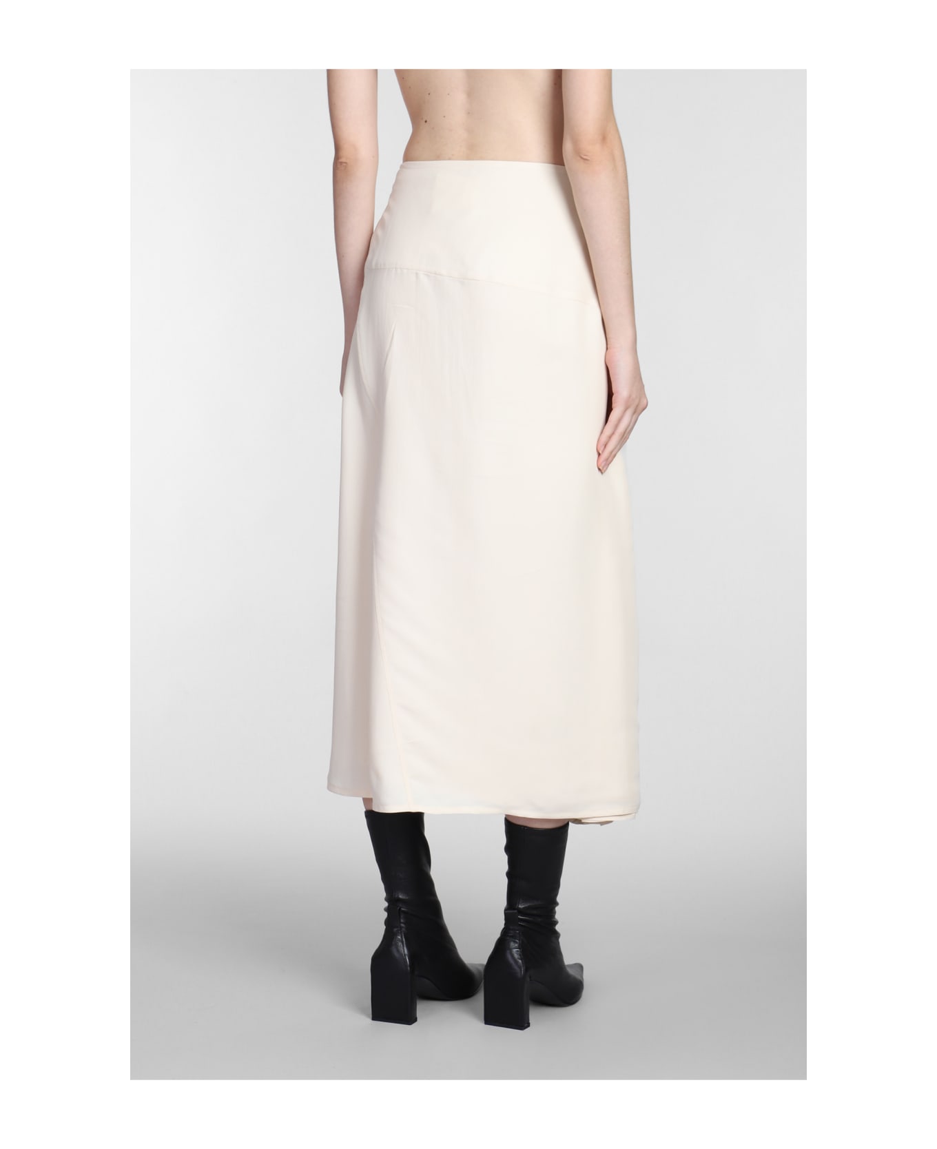 Jil Sander Skirt In Beige Wool - White candle スカート
