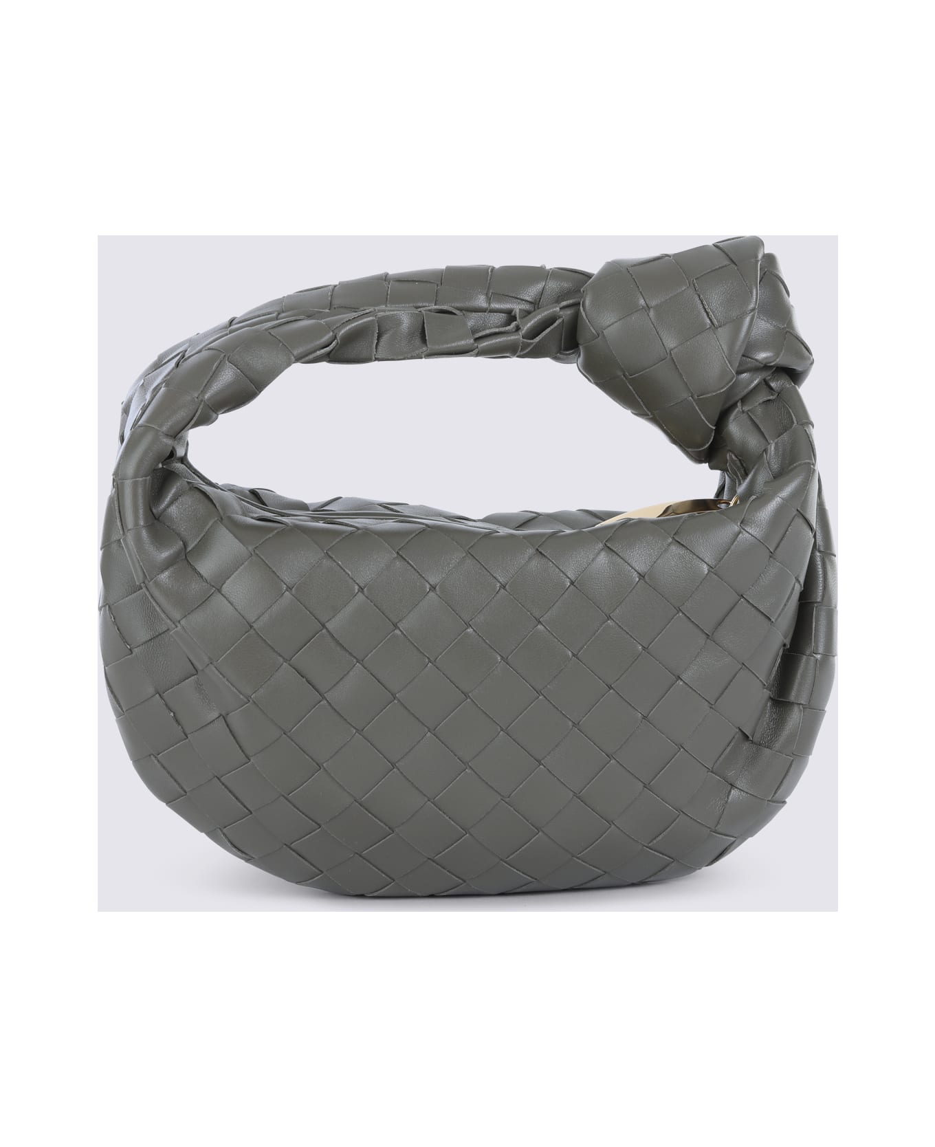 Bottega Veneta Grey Leather Mini Jodie Bag - CYPRESS-GOLD